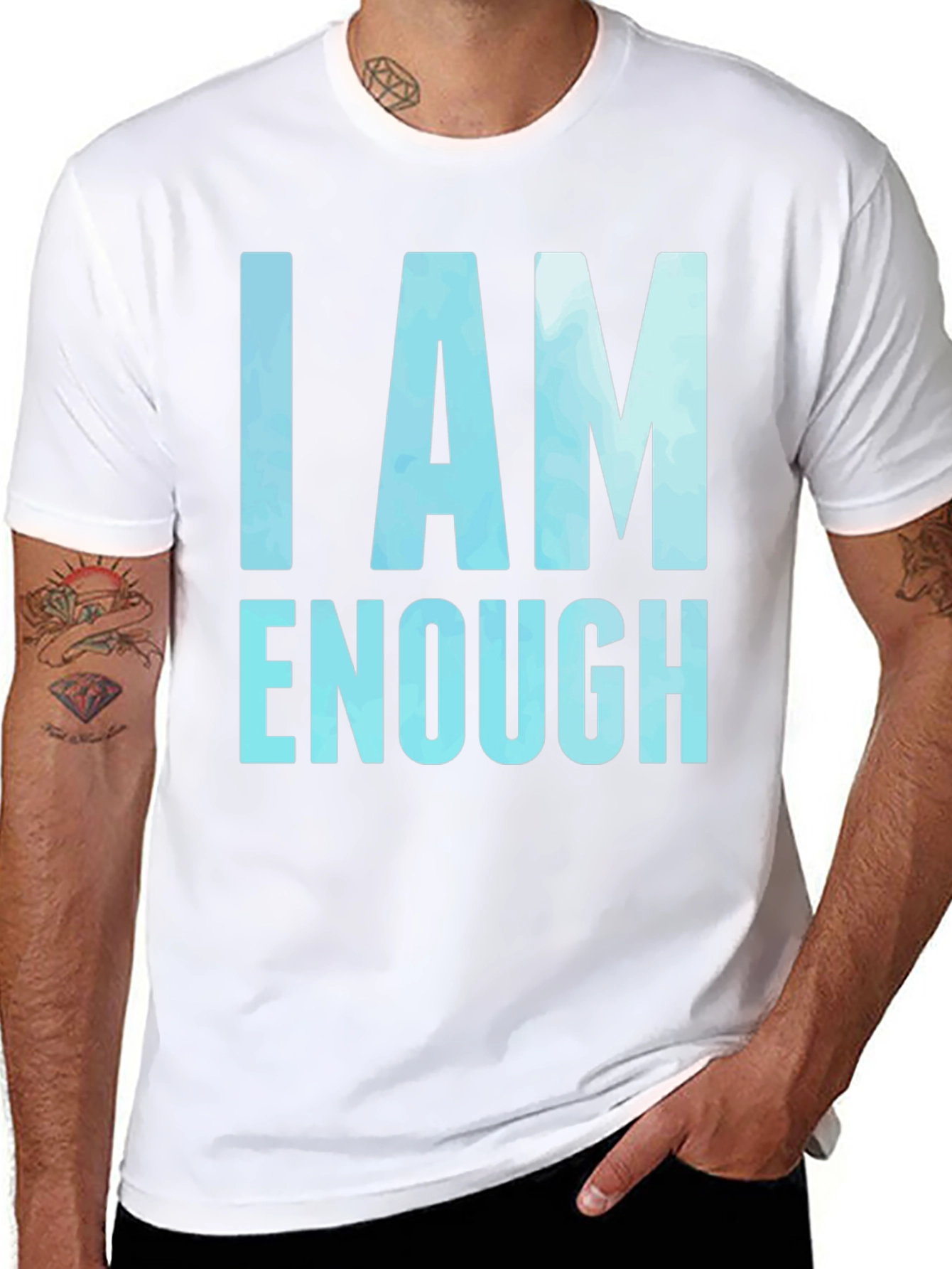I AM ENOUGH Motivational Graphic Tee