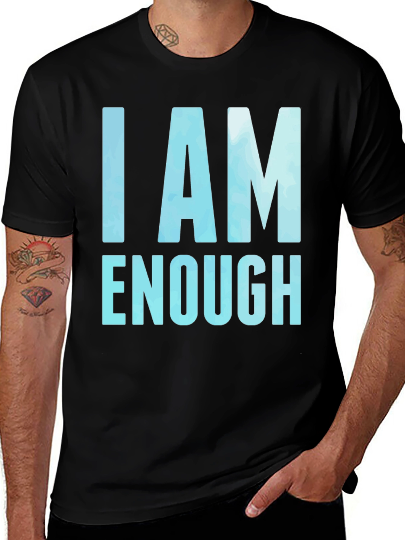I AM ENOUGH Motivational Graphic Tee