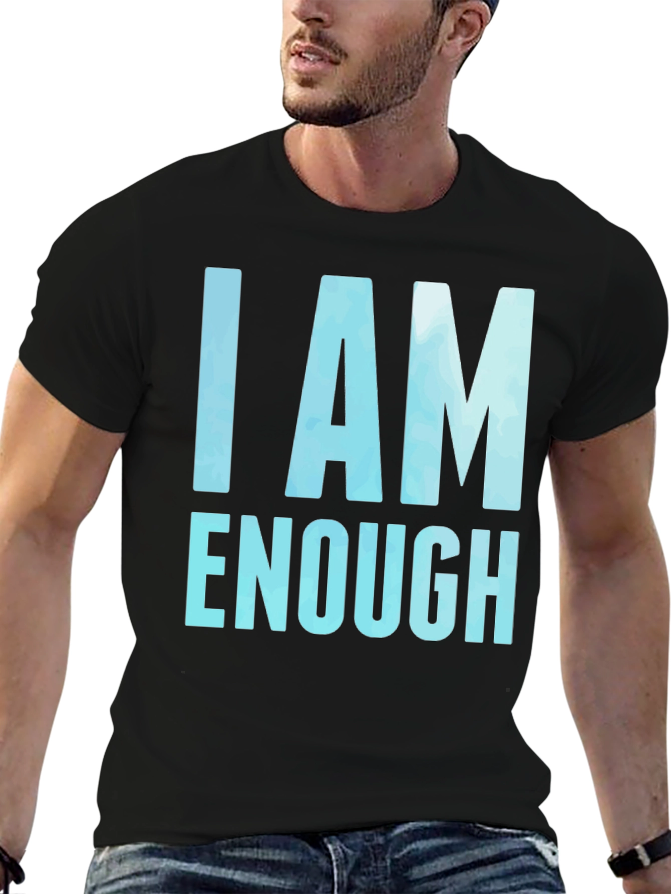 I AM ENOUGH Motivational Graphic Tee