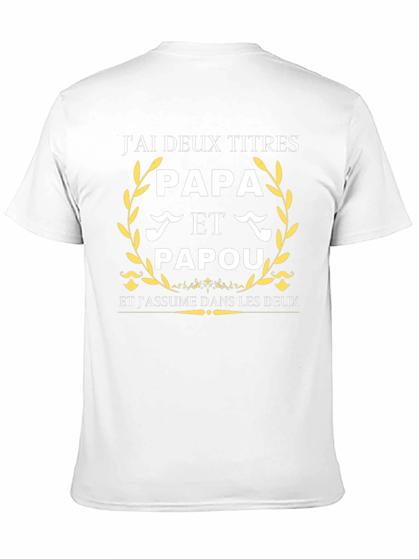 Papa & Papou T-Shirt - I Have Two Titles