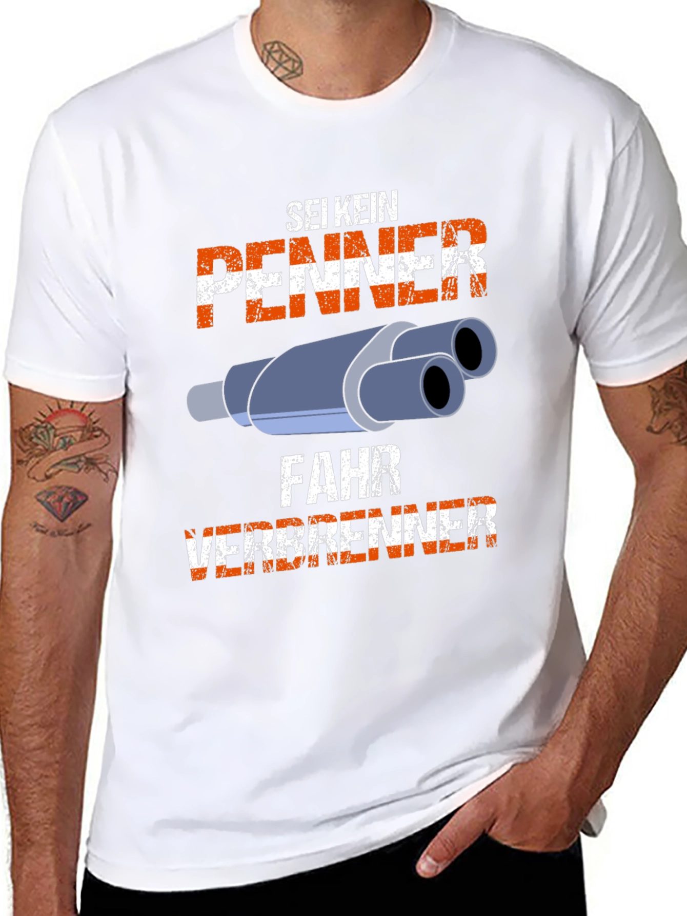 Sei Kein Penner Fahr Verbrenner T-Shirt
