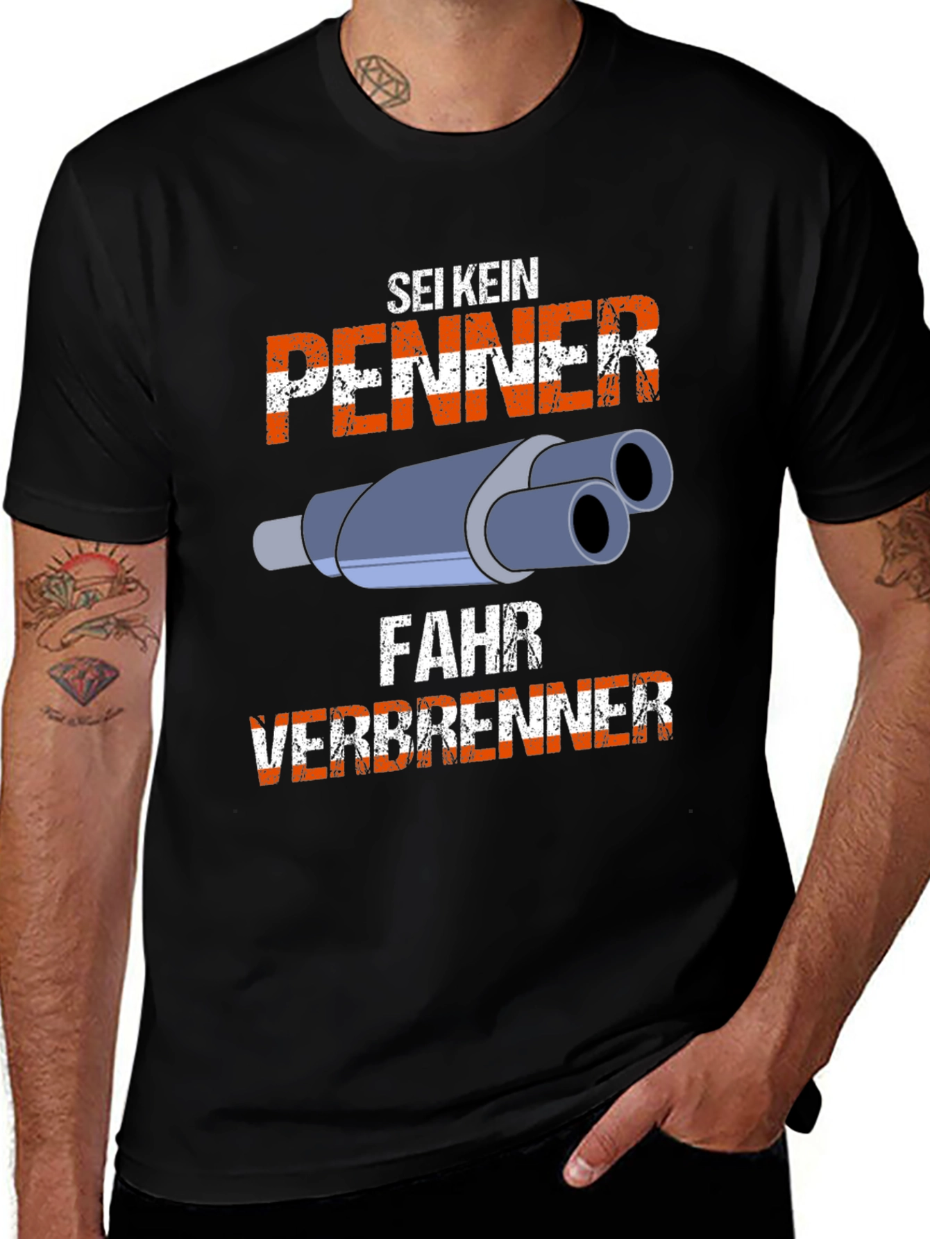 Sei Kein Penner Fahr Verbrenner T-Shirt
