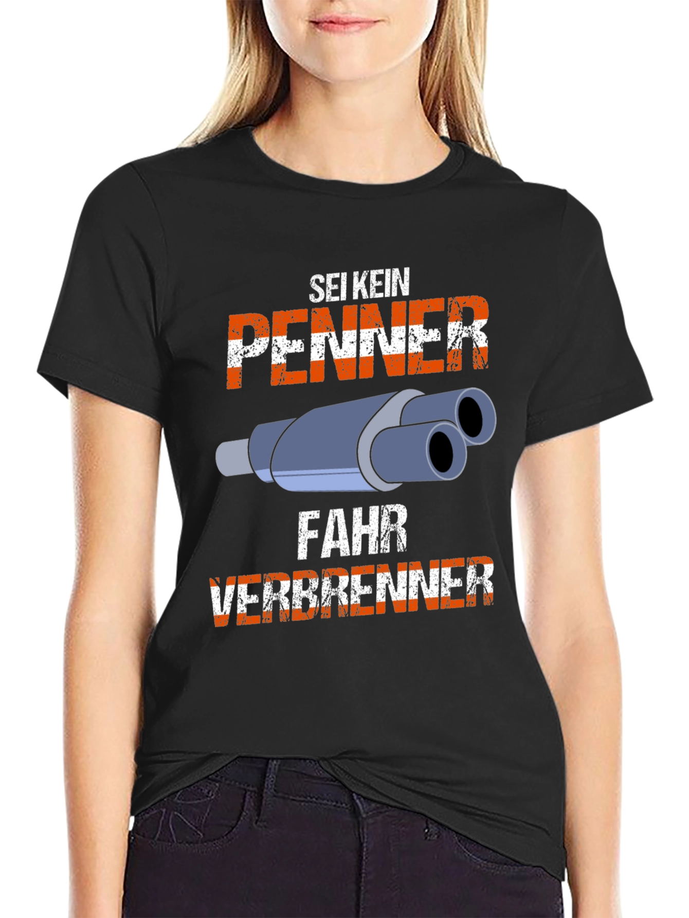 Sei Kein Penner Fahr Verbrenner T-Shirt