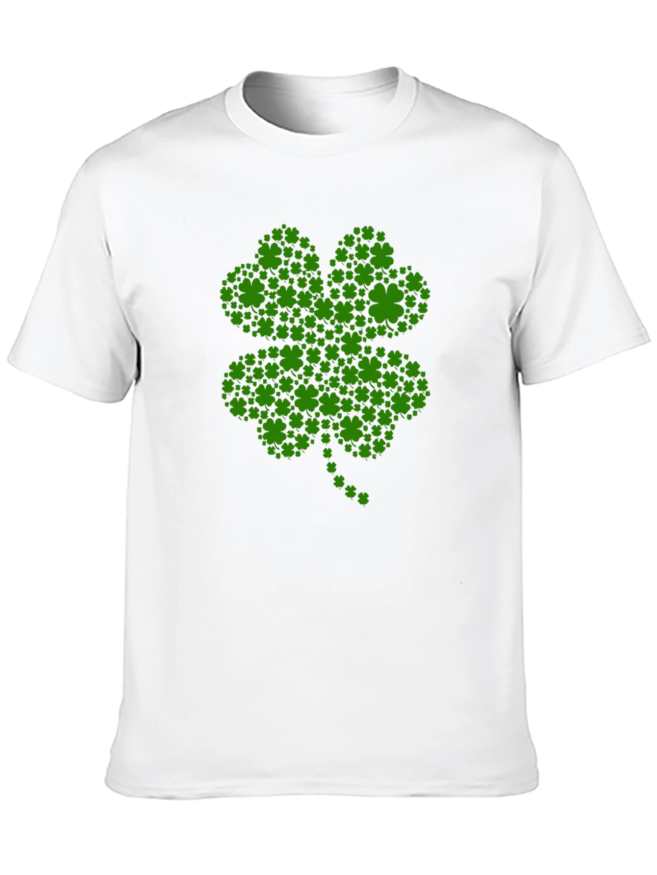 St. Patricks Day Clover Graphic Tee - Black