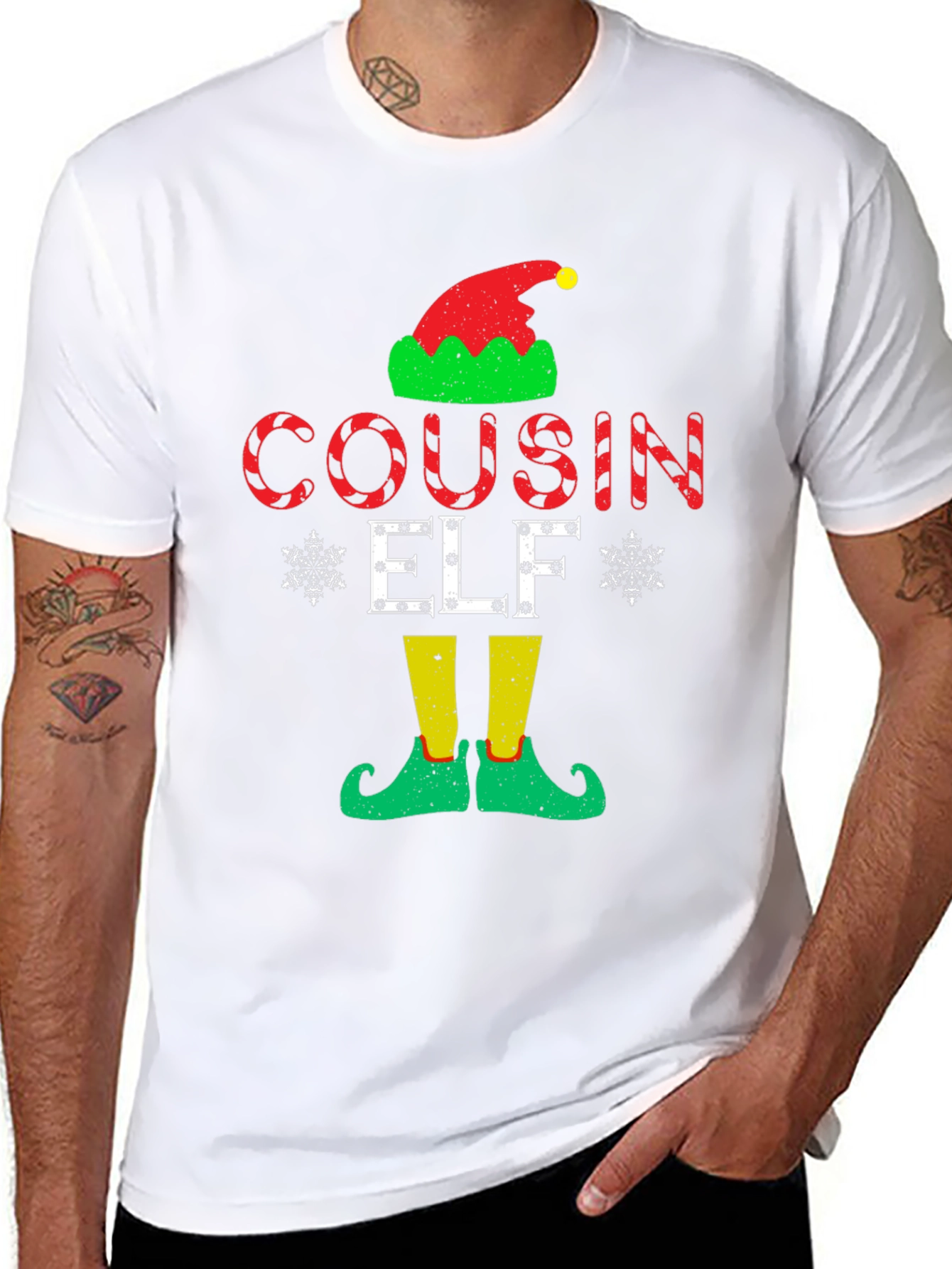 Cousin Elf Christmas T-Shirt Holiday Tee