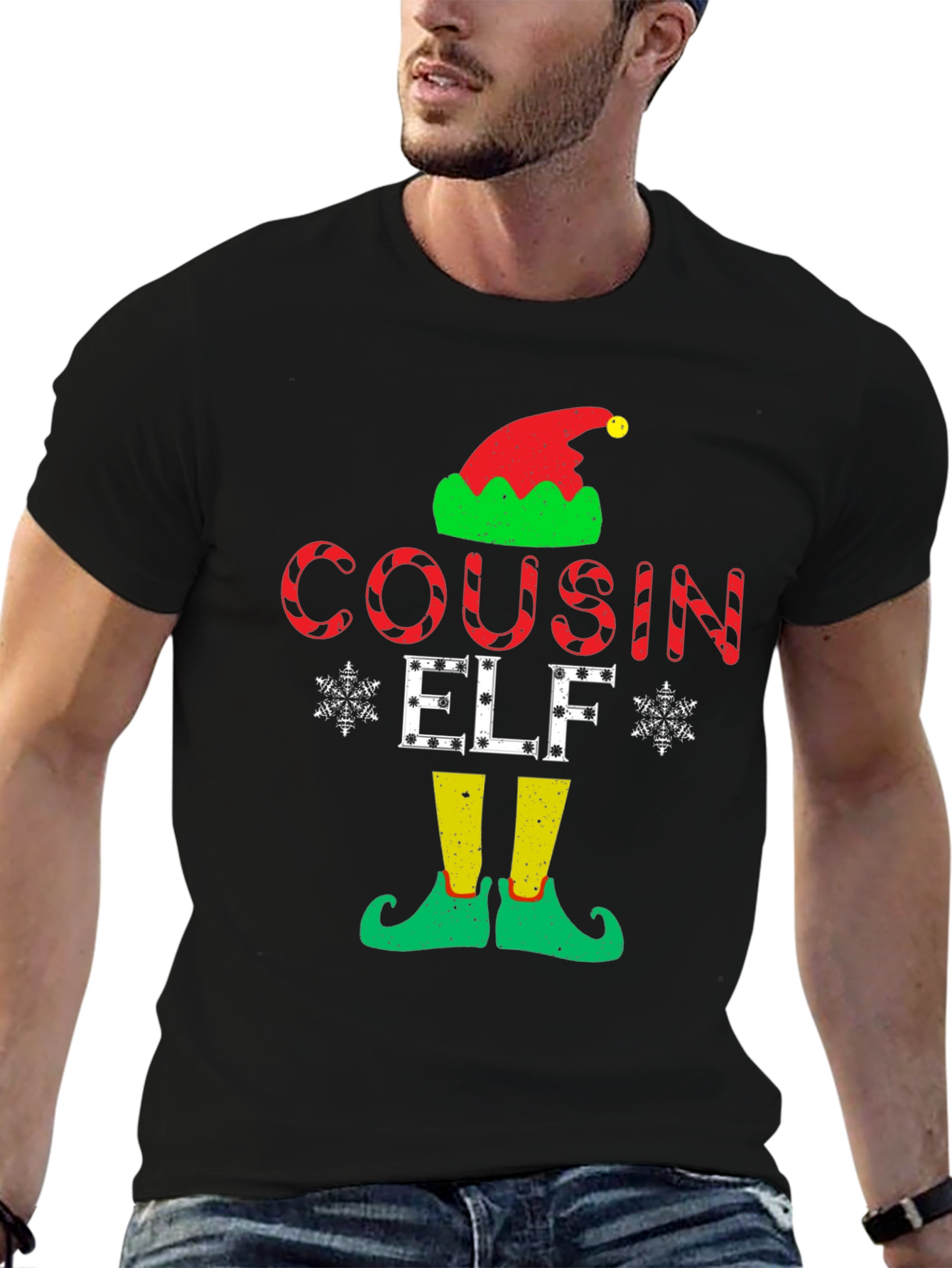 Cousin Elf Christmas T-Shirt Holiday Tee