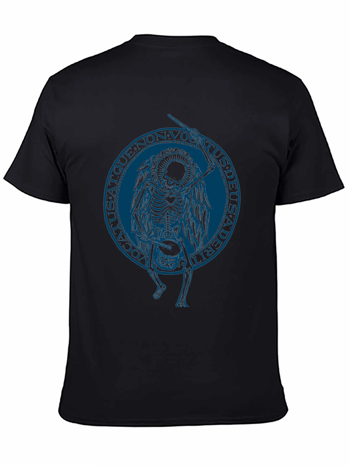 Skeleton Angel Graphic Tee - Black T-Shirt