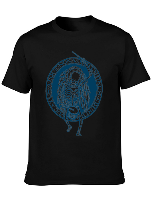 Skeleton Angel Graphic Tee - Black T-Shirt