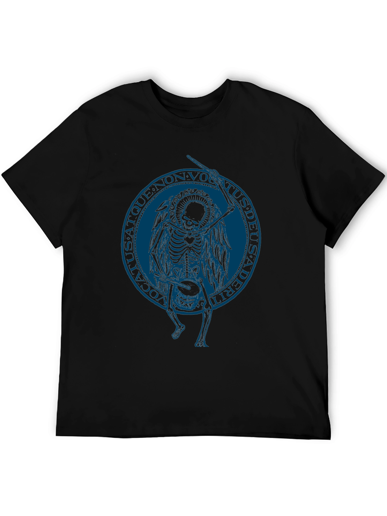 Skeleton Angel Graphic Tee - Black T-Shirt