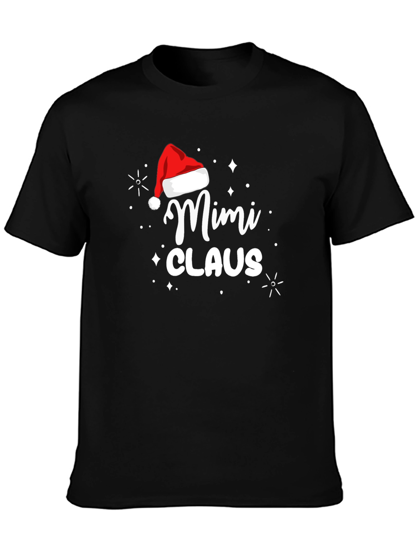 Mimi Claus Santa Hat Graphic Tee