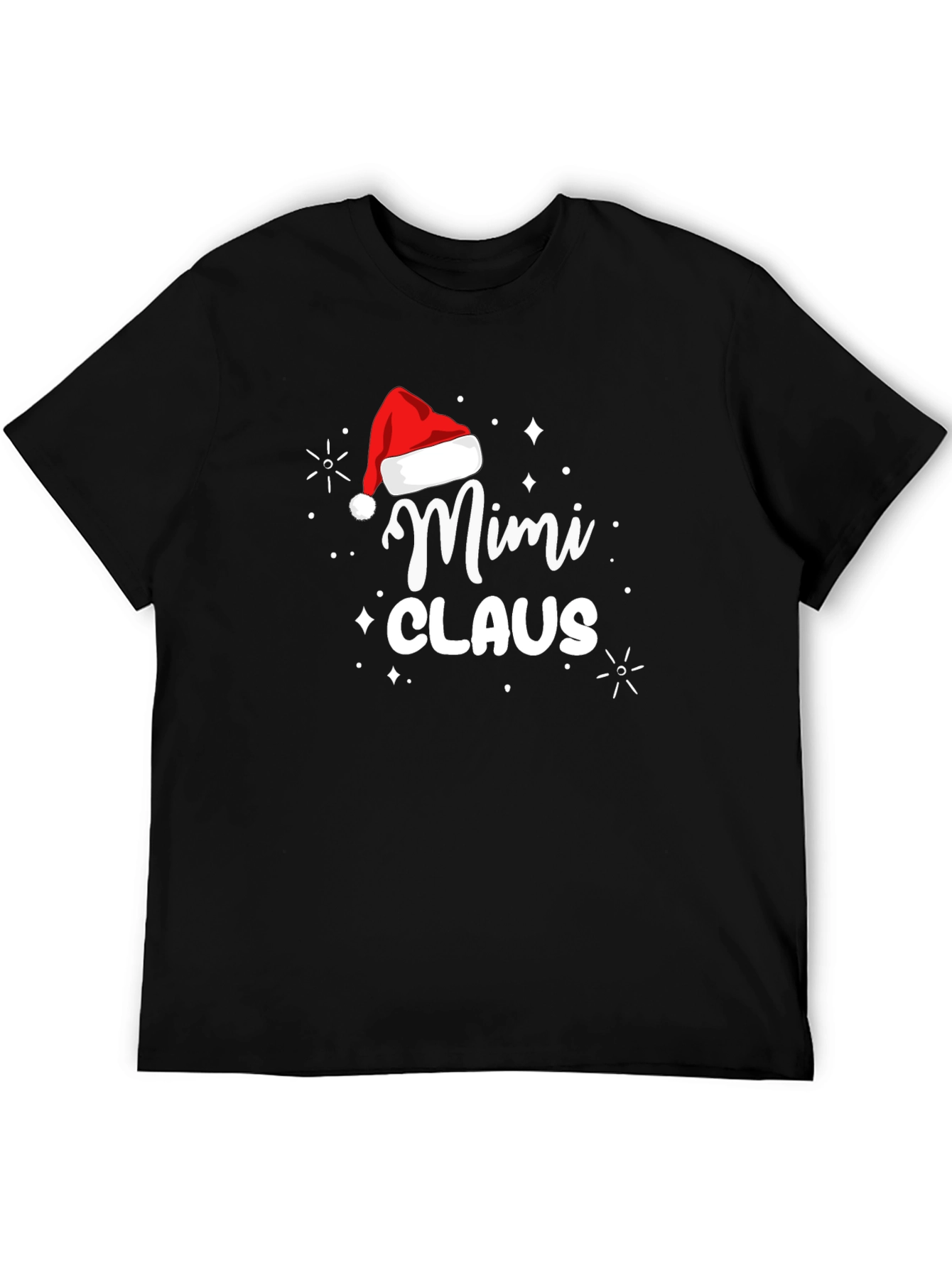 Mimi Claus Santa Hat Graphic Tee