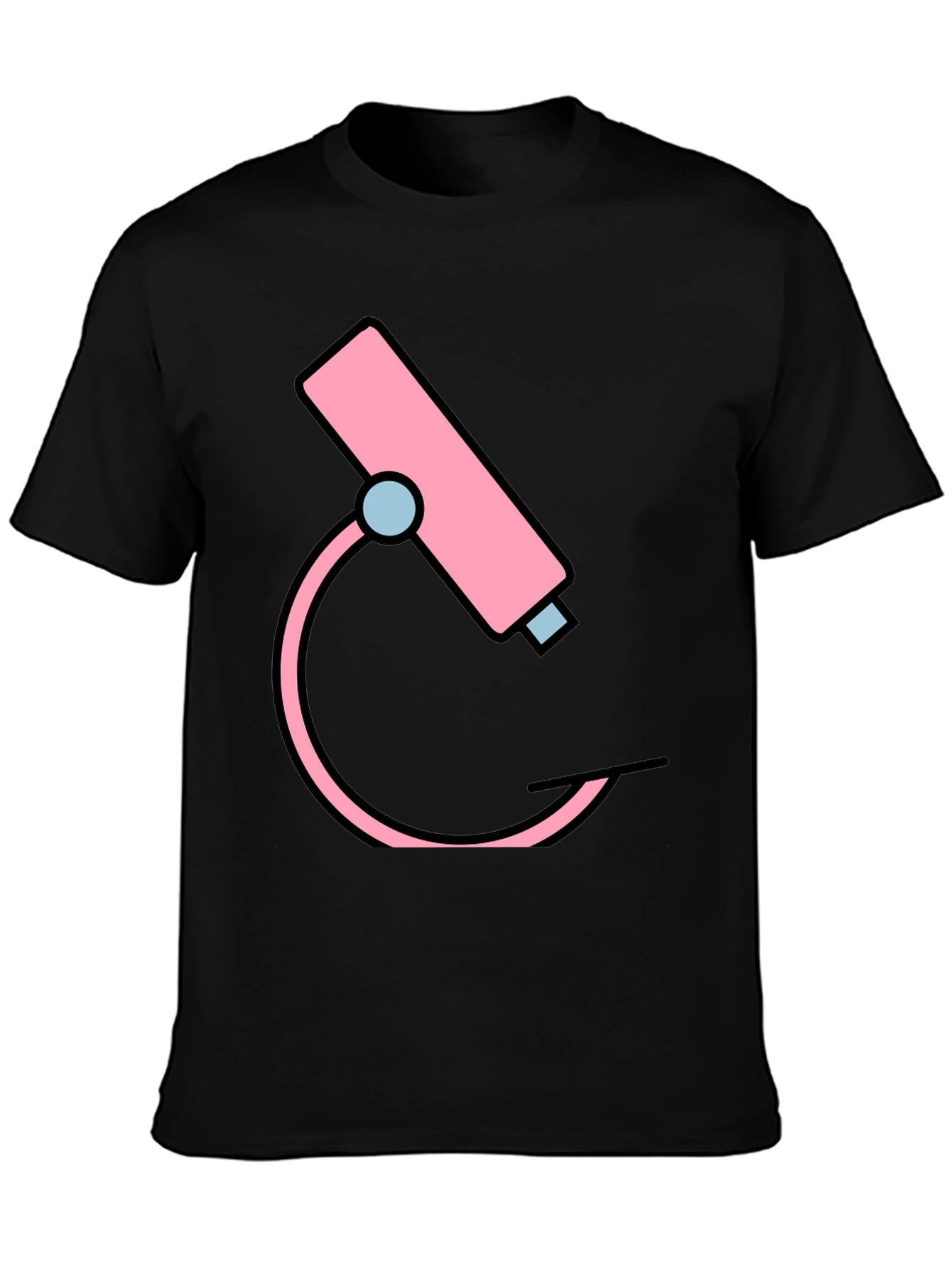 Pink Microscope Graphic Tee - Science Shirt