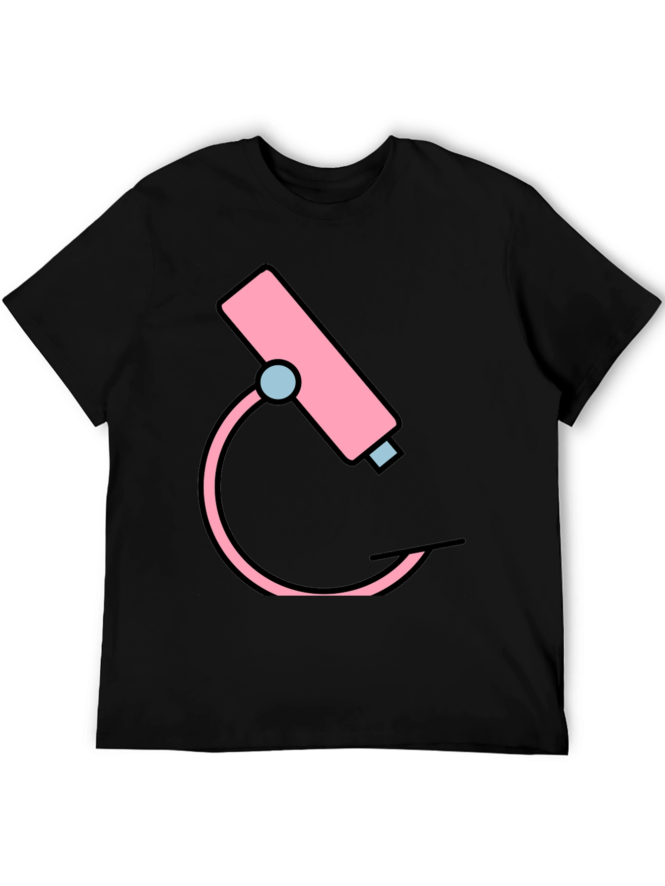 Pink Microscope Graphic Tee - Science Shirt