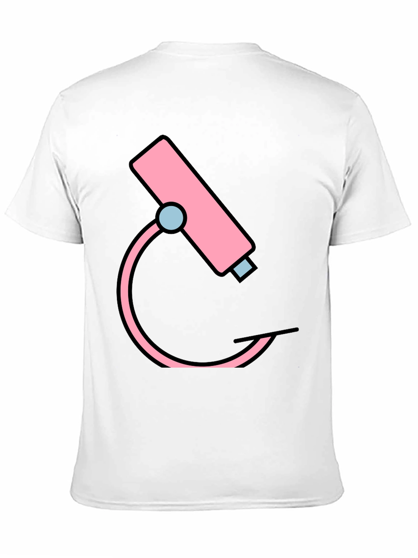 Pink Microscope Graphic Tee - Science Shirt