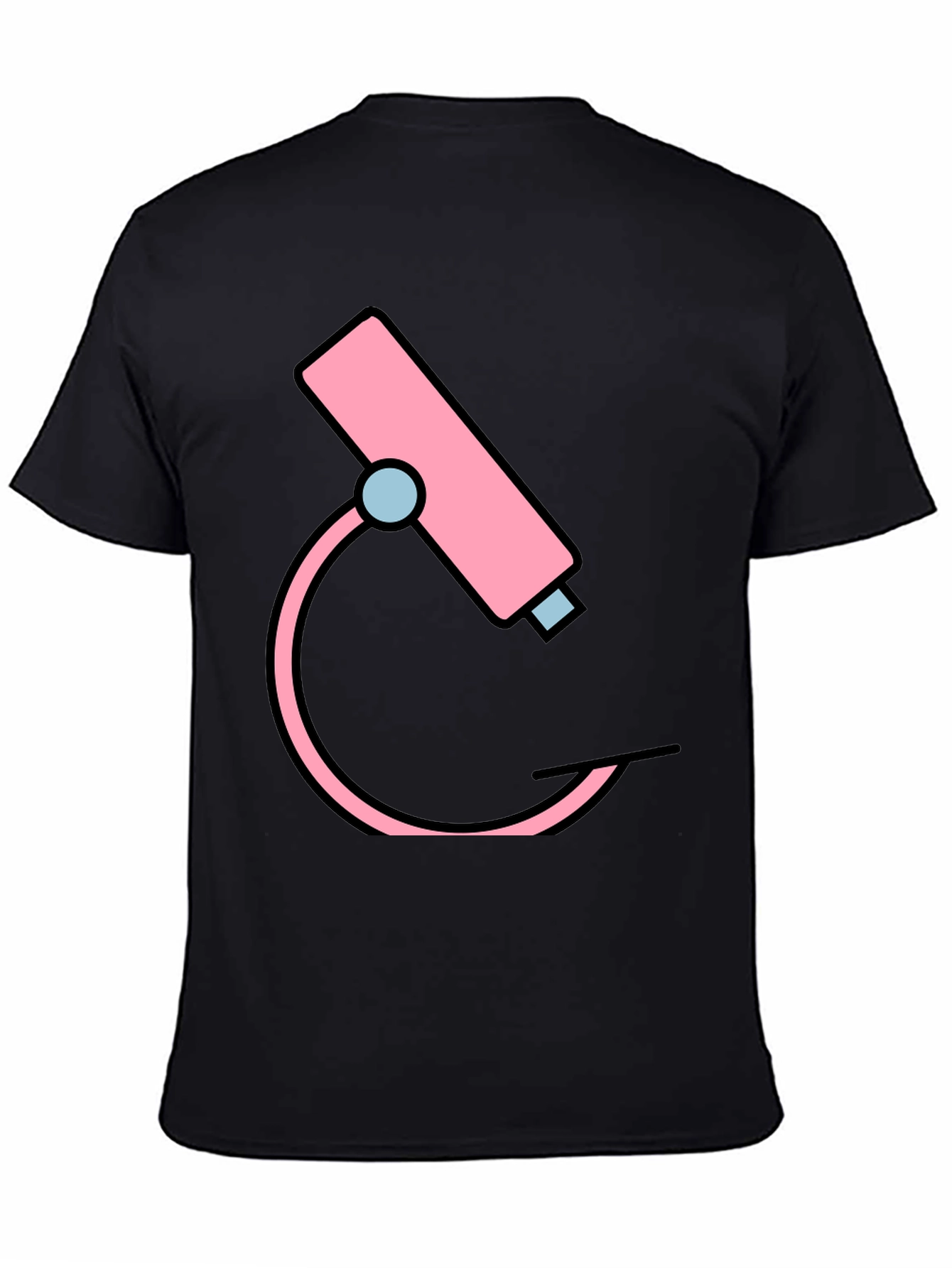 Pink Microscope Graphic Tee - Science Shirt