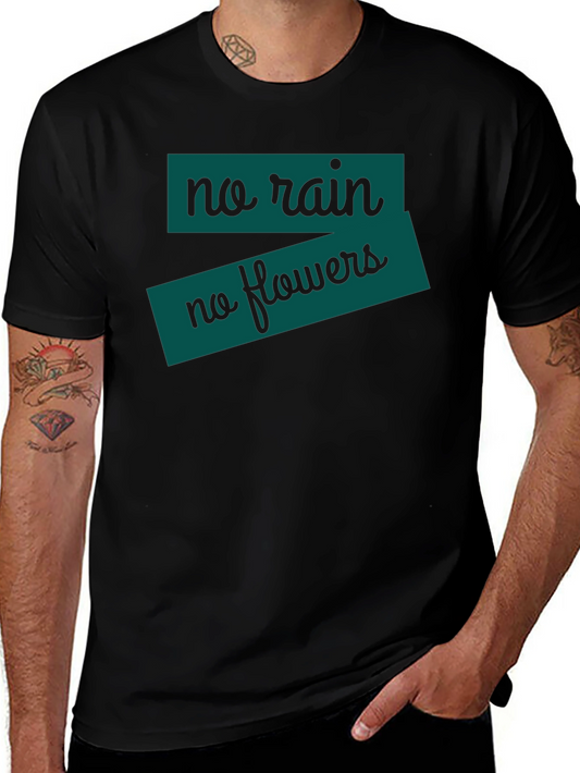 No Rain No Flowers T-Shirt - Black