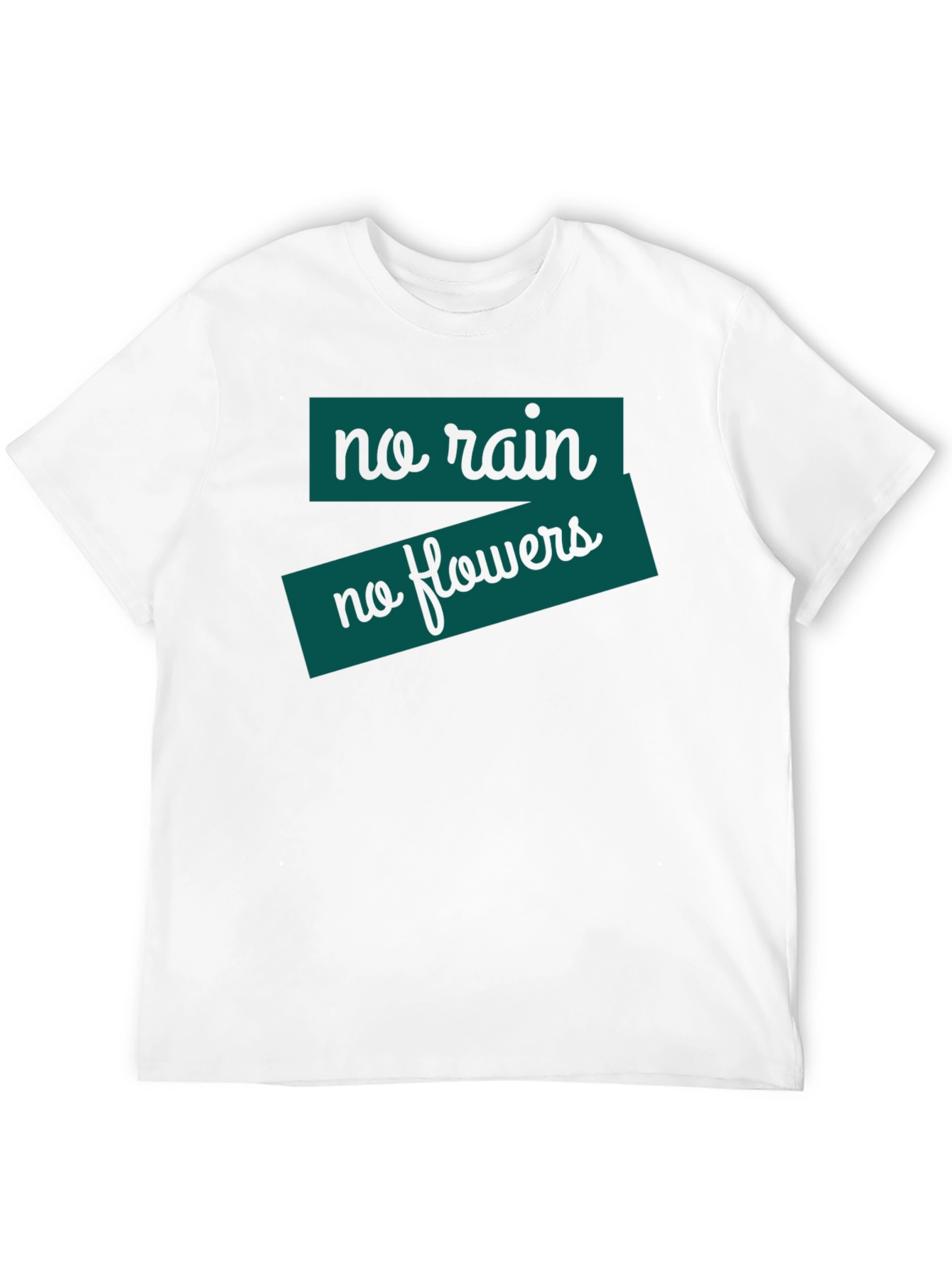 No Rain No Flowers T-Shirt - Black