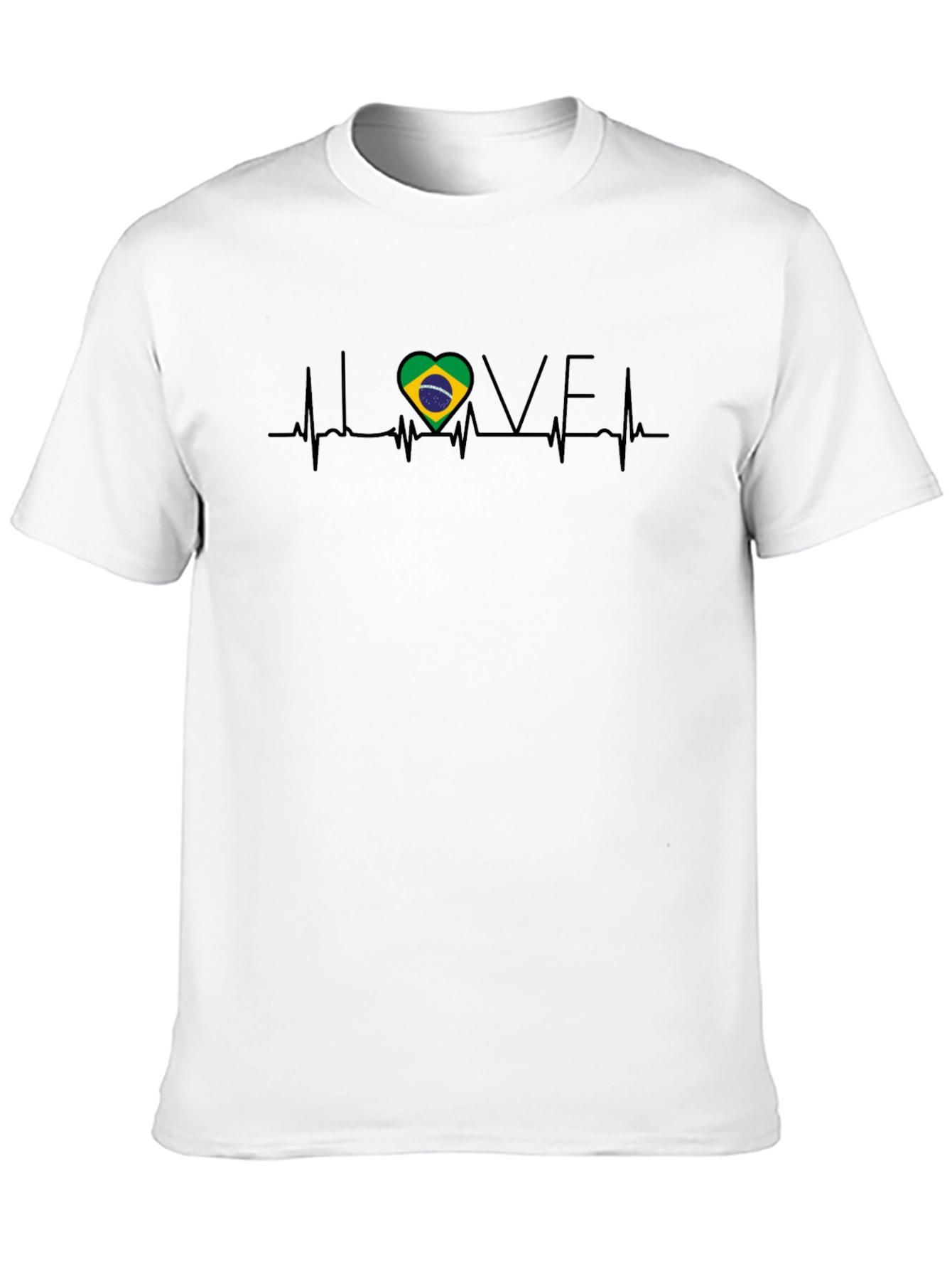 Brazil Heartbeat Love T-Shirt