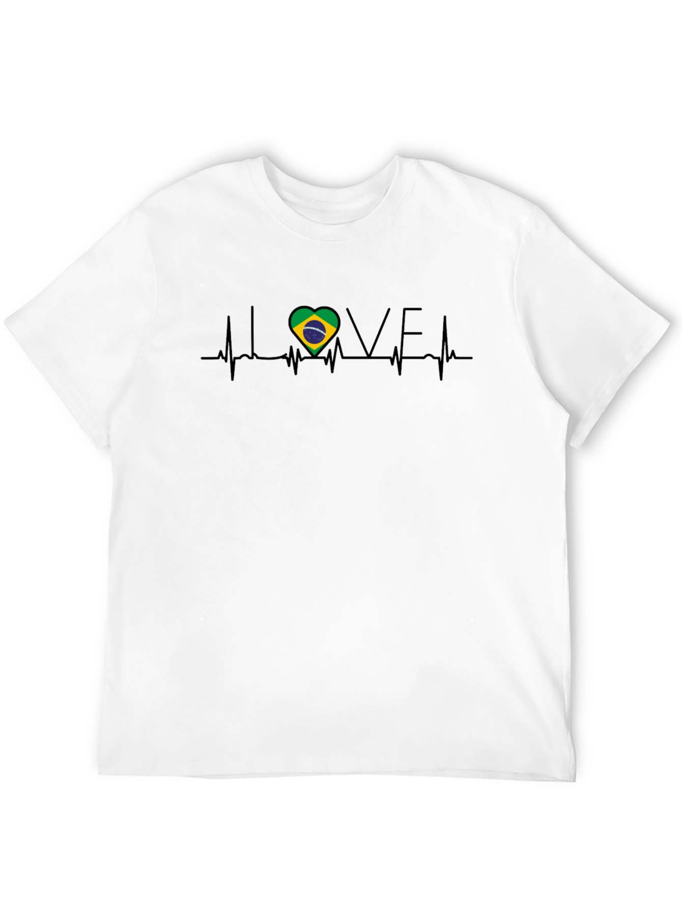 Brazil Heartbeat Love T-Shirt
