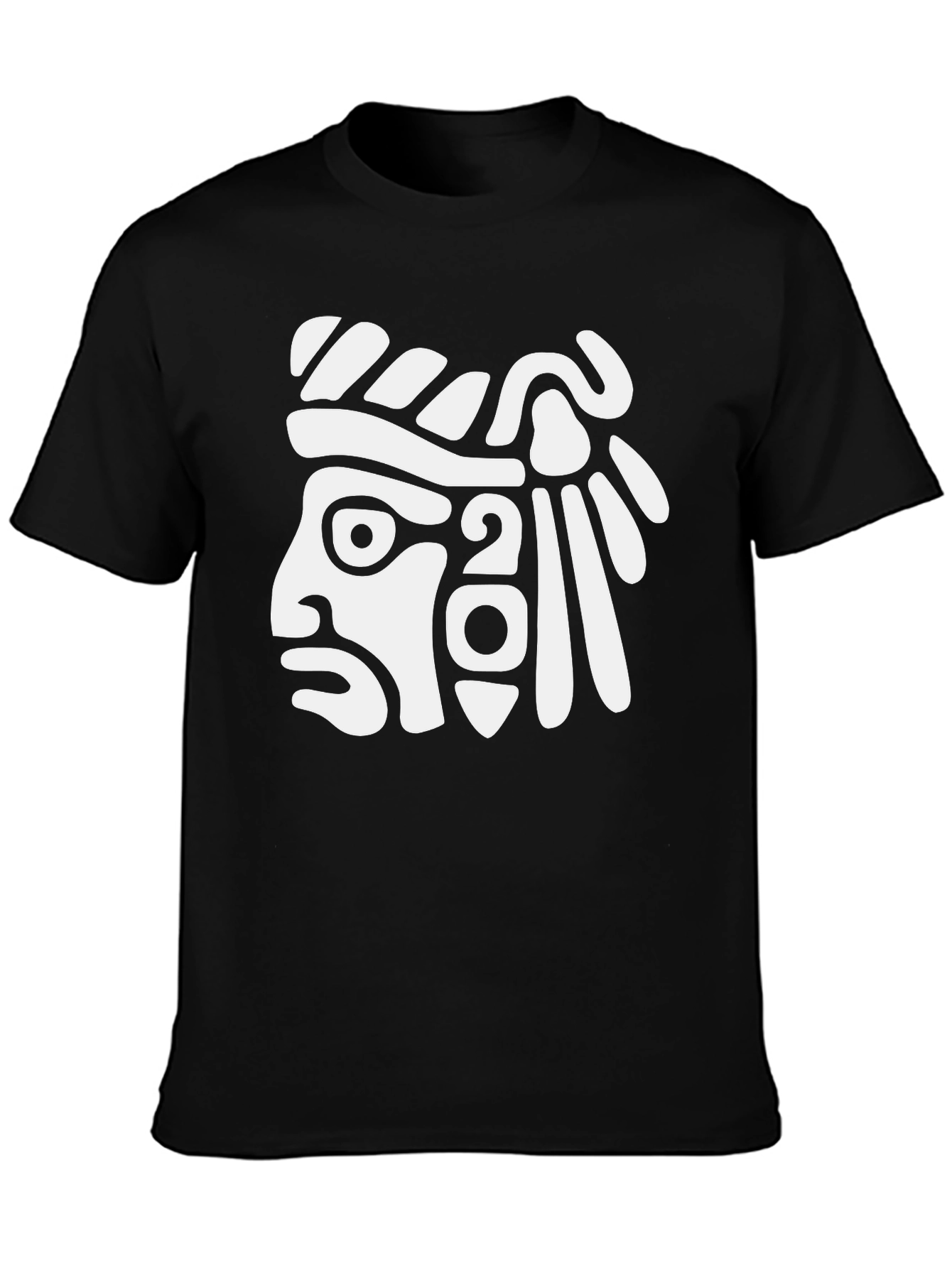 Aztec Warrior Graphic Tee - Black