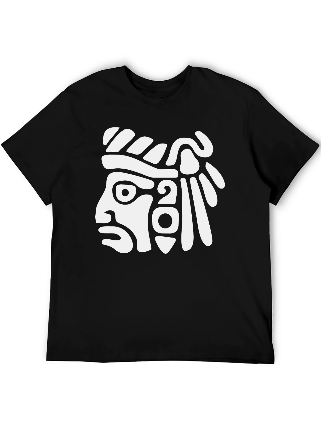 Aztec Warrior Graphic Tee - Black