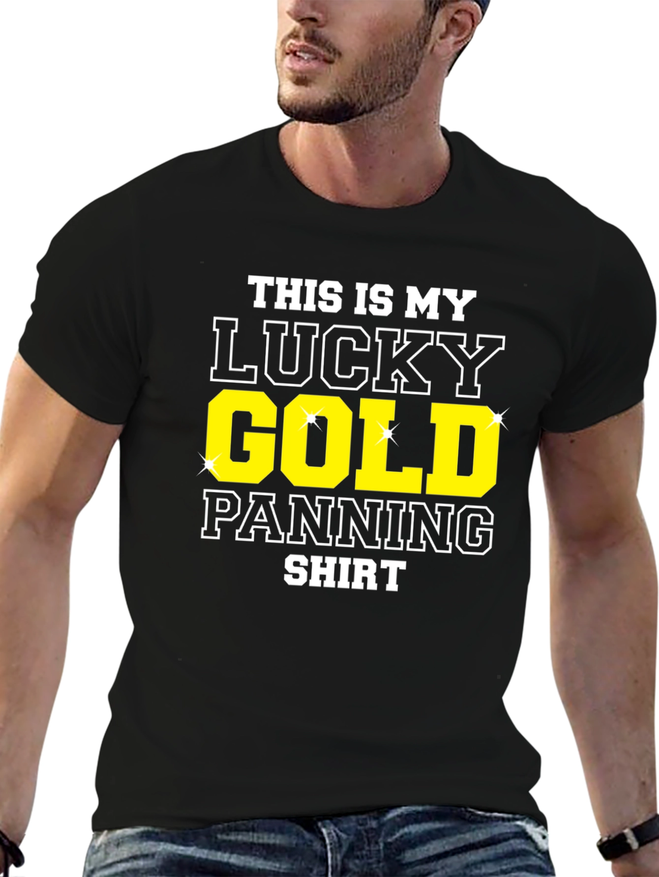 Lucky Gold Panning Shirt - Funny Miner Tee