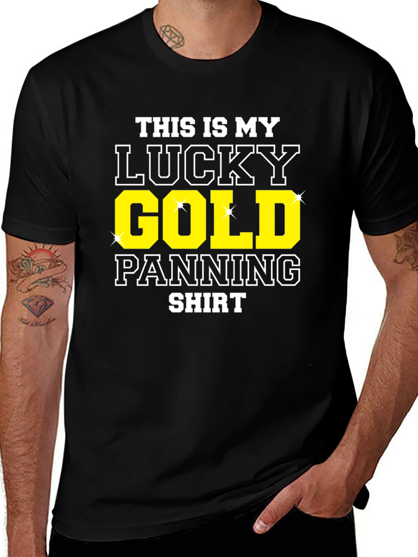 Lucky Gold Panning Shirt - Funny Miner Tee