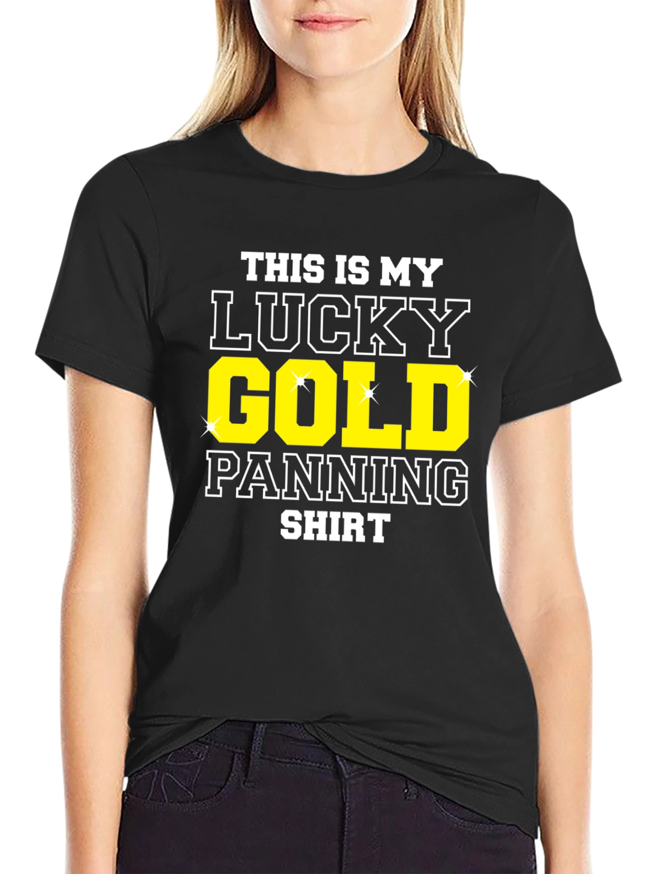 Lucky Gold Panning Shirt - Funny Miner Tee