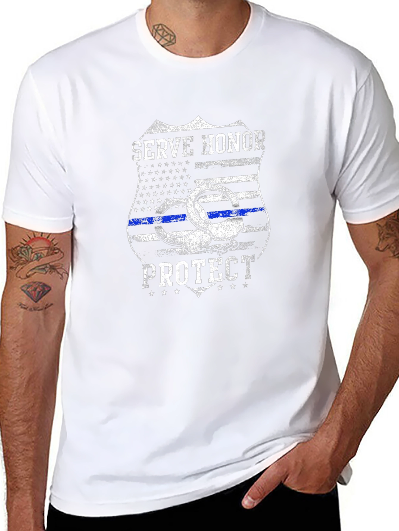 Serve Honor Protect Police T-Shirt