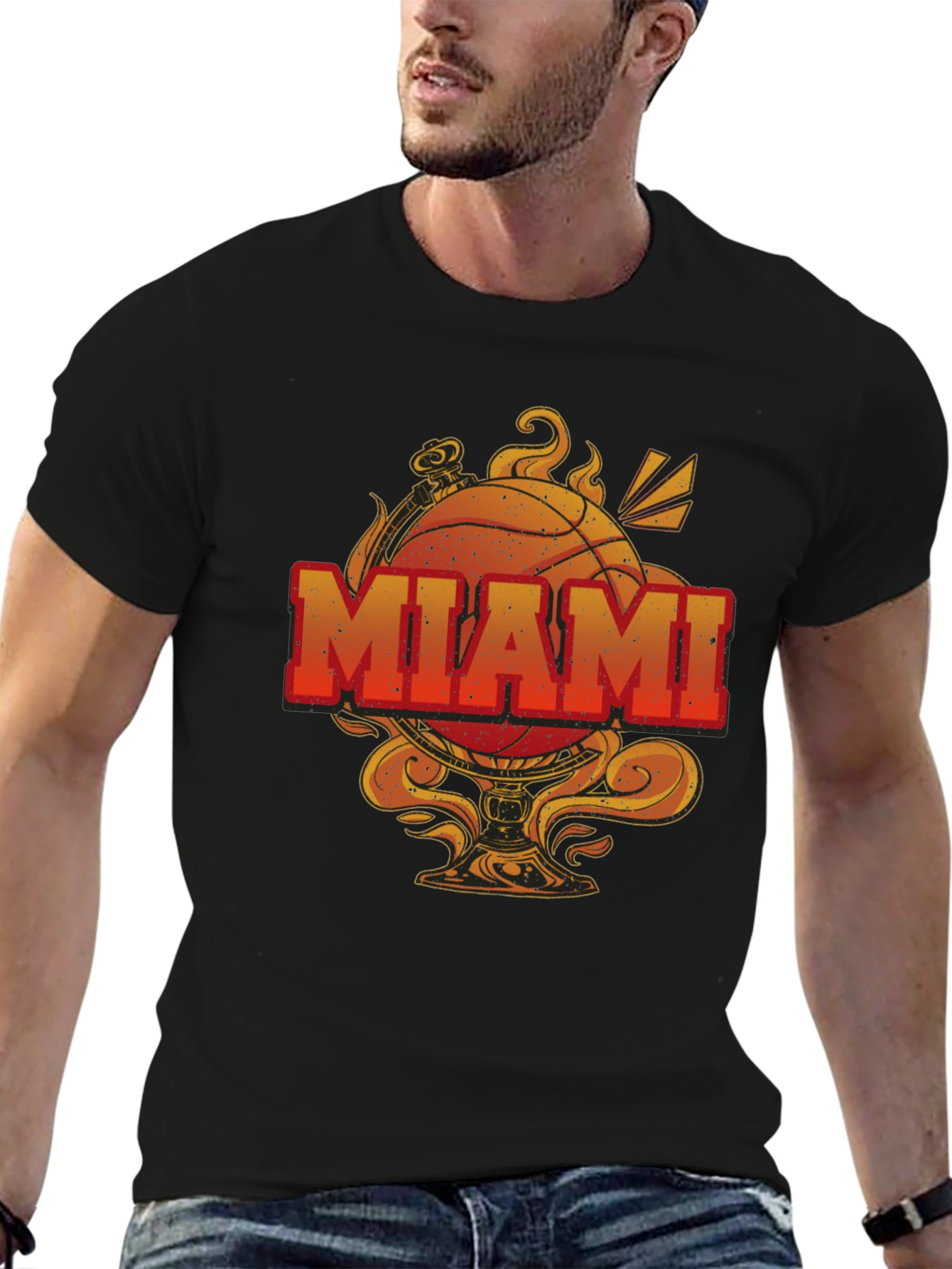 Miami Basketball Graphic T-Shirt