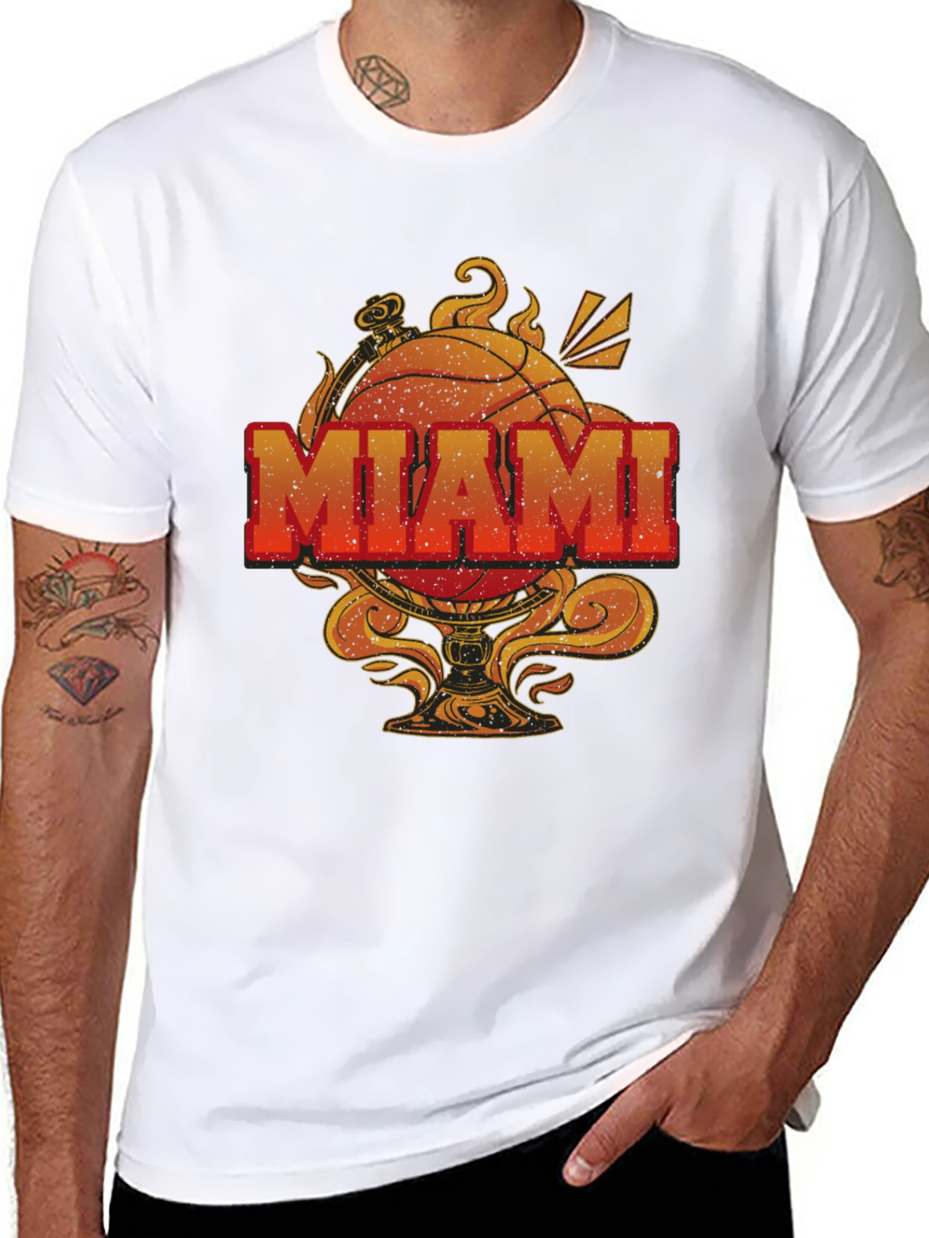 Miami Basketball Graphic T-Shirt