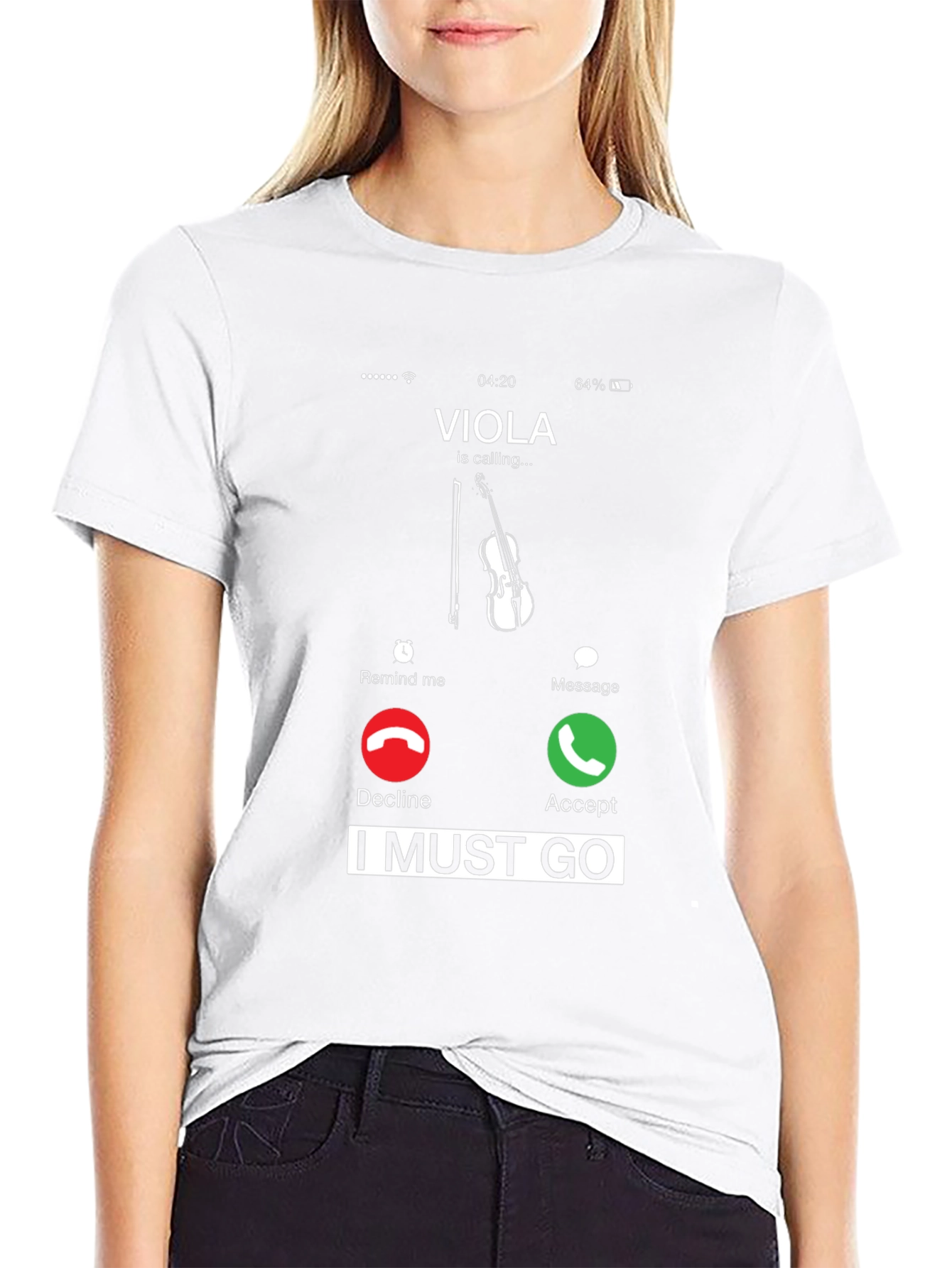 Viola Calling T-Shirt - I Must Go!