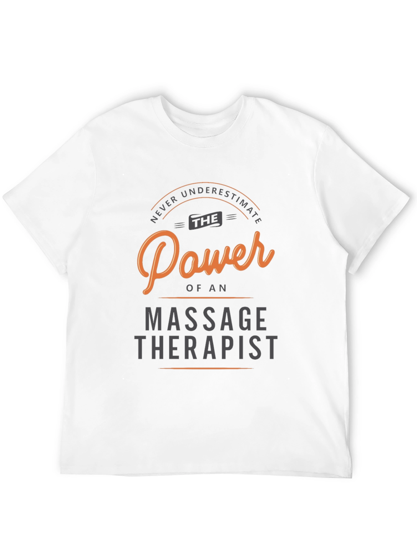 Massage Therapist Power T-Shirt - Black Cotton