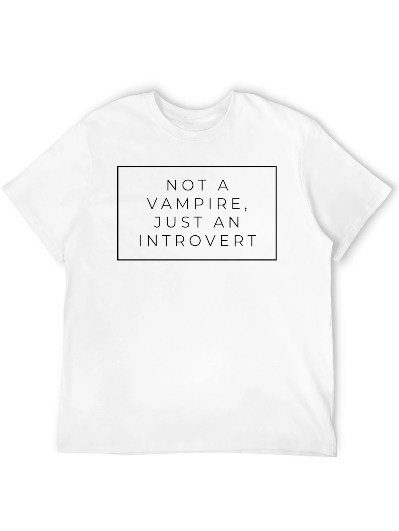 Introvert Statement Black T-Shirt