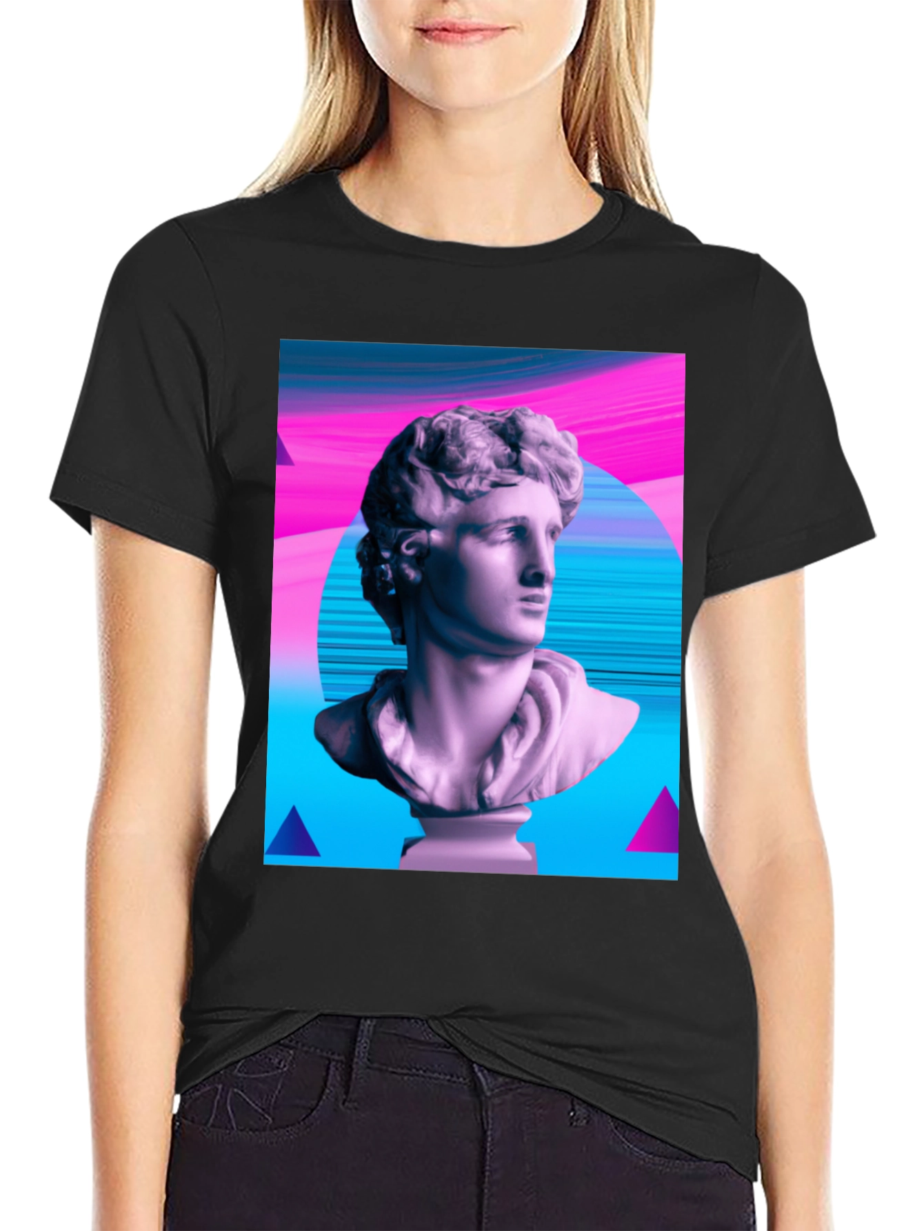 Statue Graphic Tee - Artistic Aesthetic T-Shirt