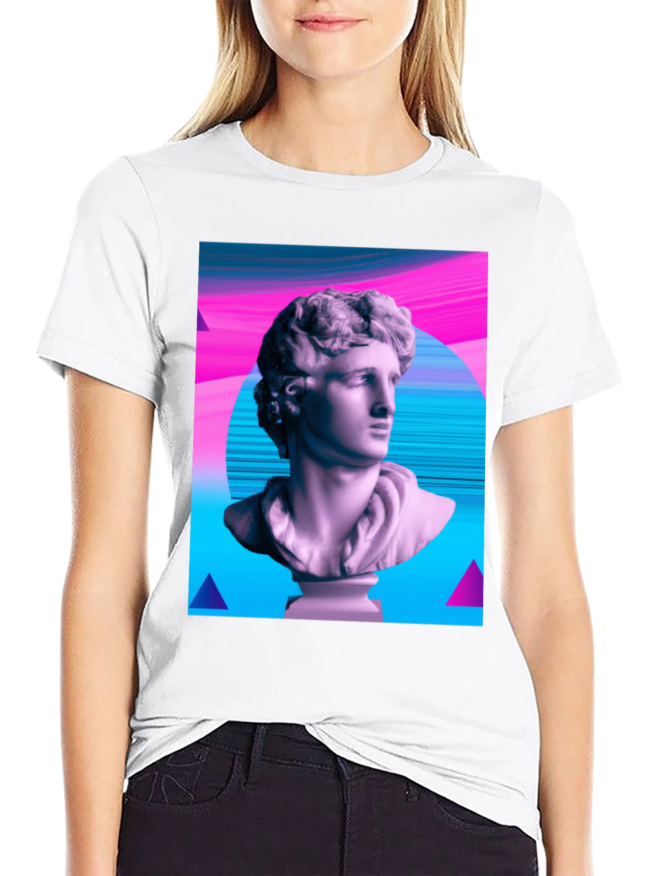 Statue Graphic Tee - Artistic Aesthetic T-Shirt