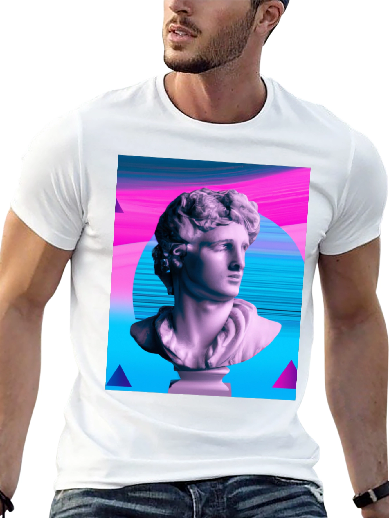 Statue Graphic Tee - Artistic Aesthetic T-Shirt
