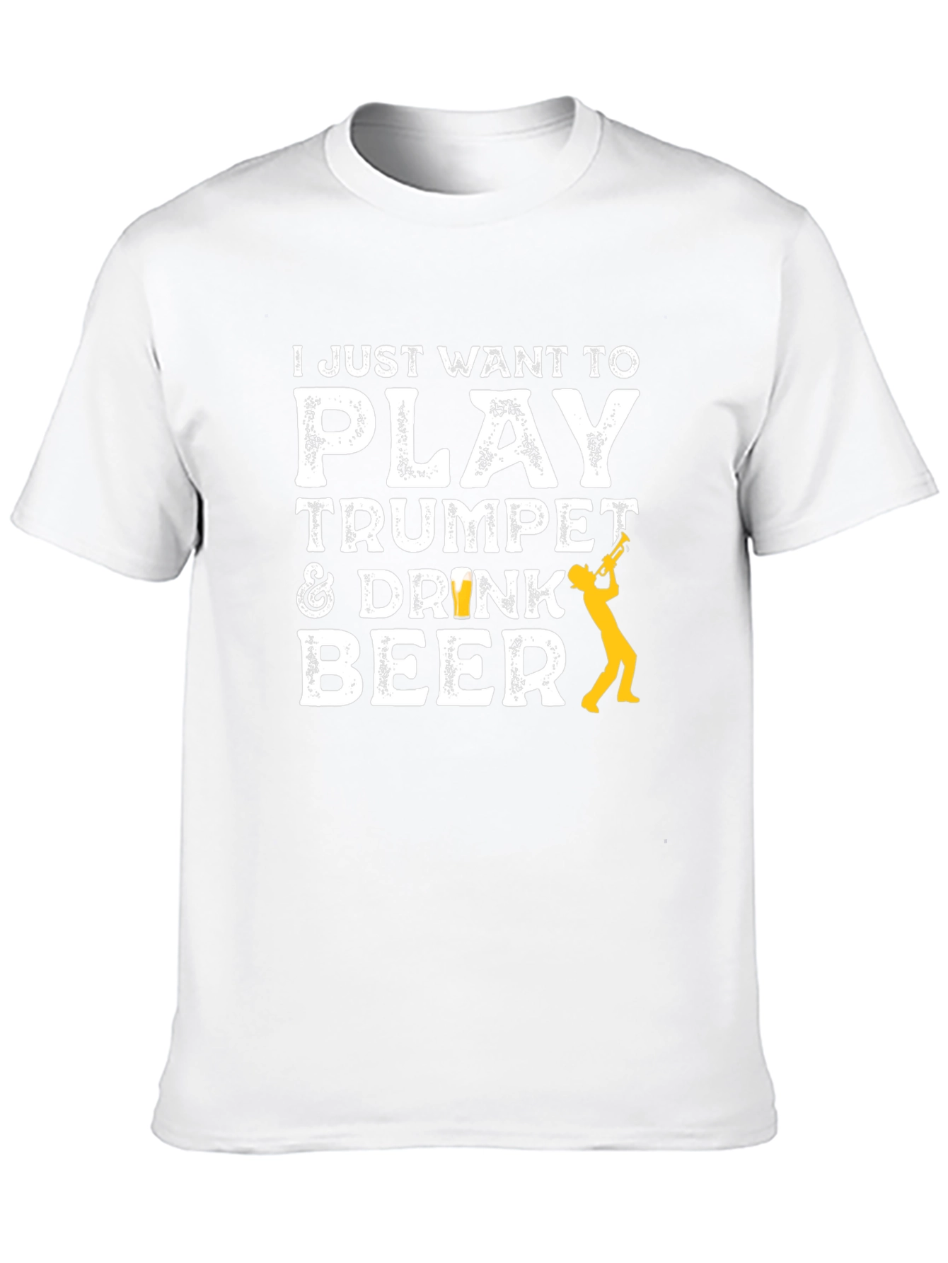 Play Trumpet & Drink Beer Black T-Shirt