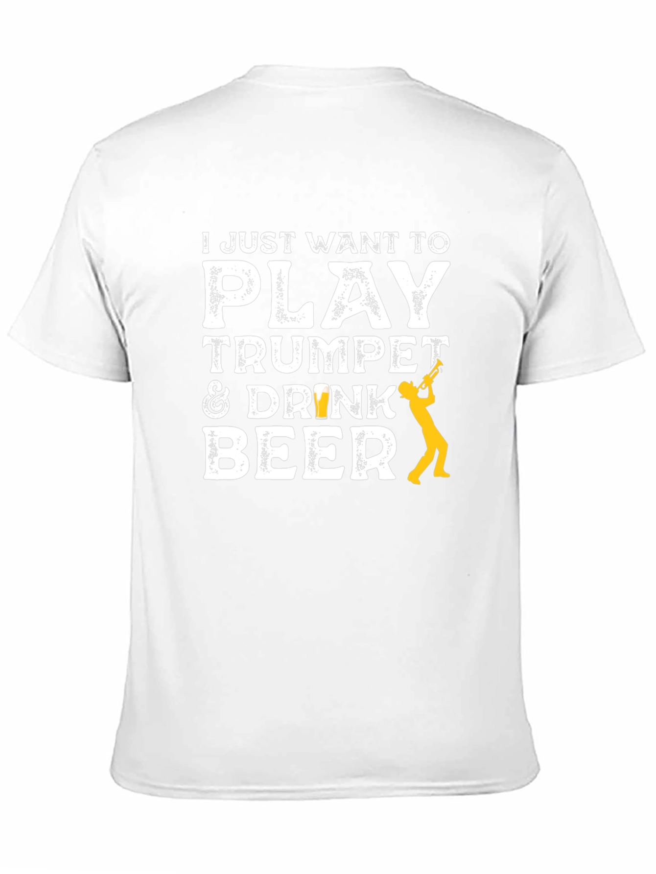 Play Trumpet & Drink Beer Black T-Shirt