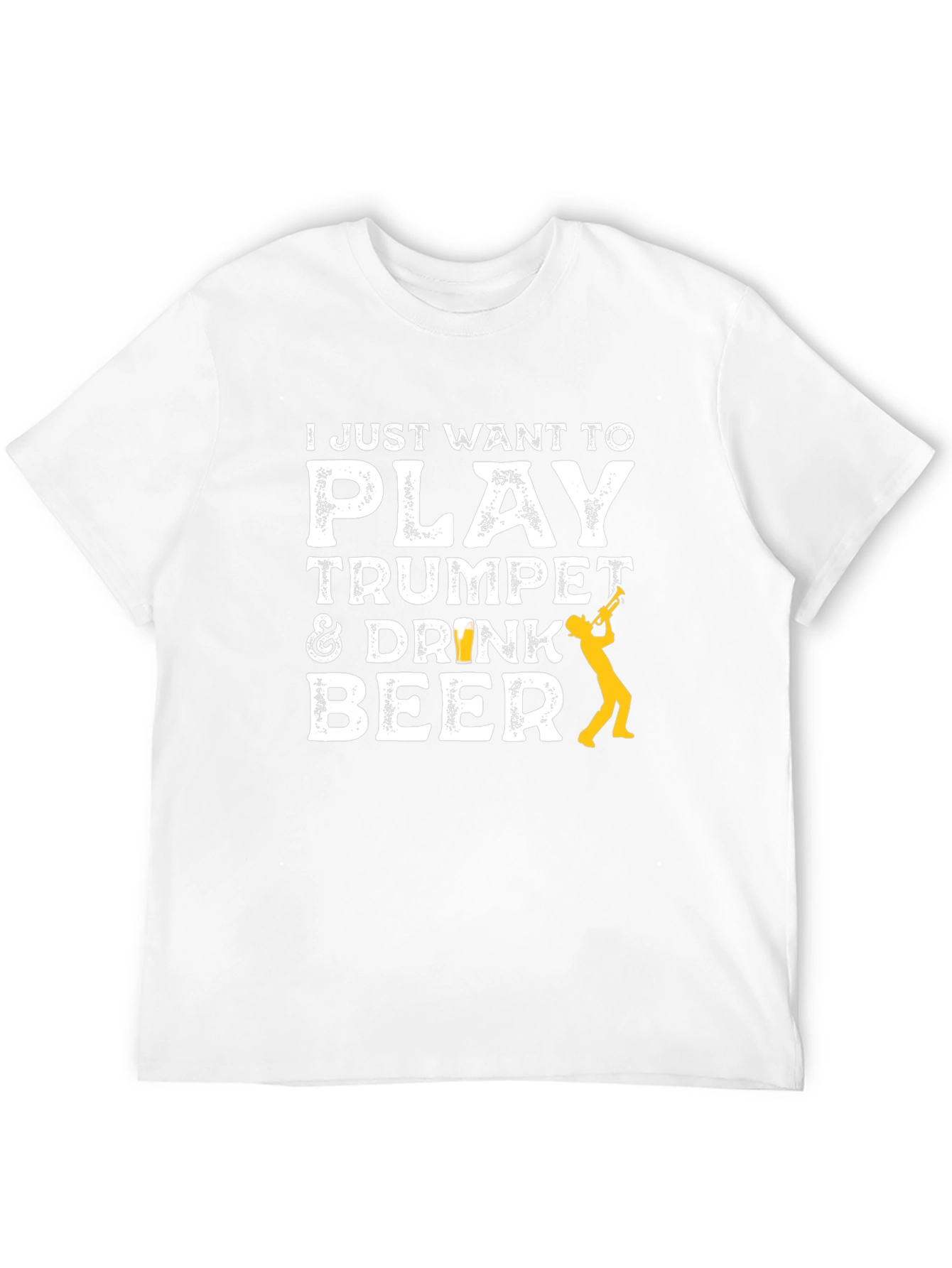 Play Trumpet & Drink Beer Black T-Shirt
