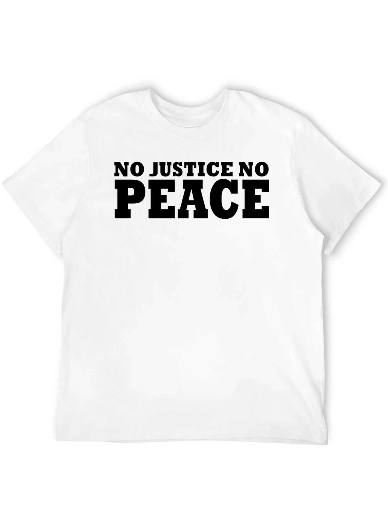 No Justice No Peace Black Graphic Tee