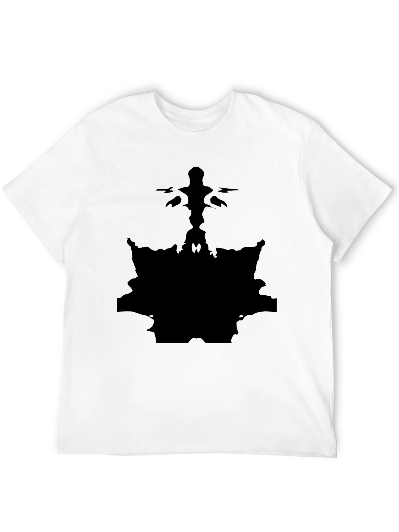 Abstract Black Graphic Tee - Unique Design Shirt