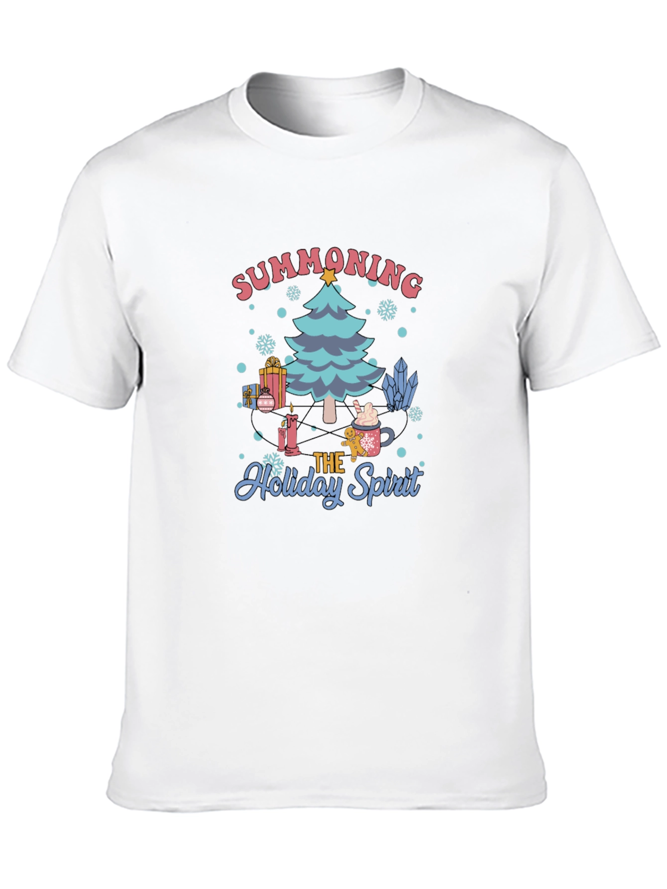 Summoning Holiday Spirit Black Graphic Tee