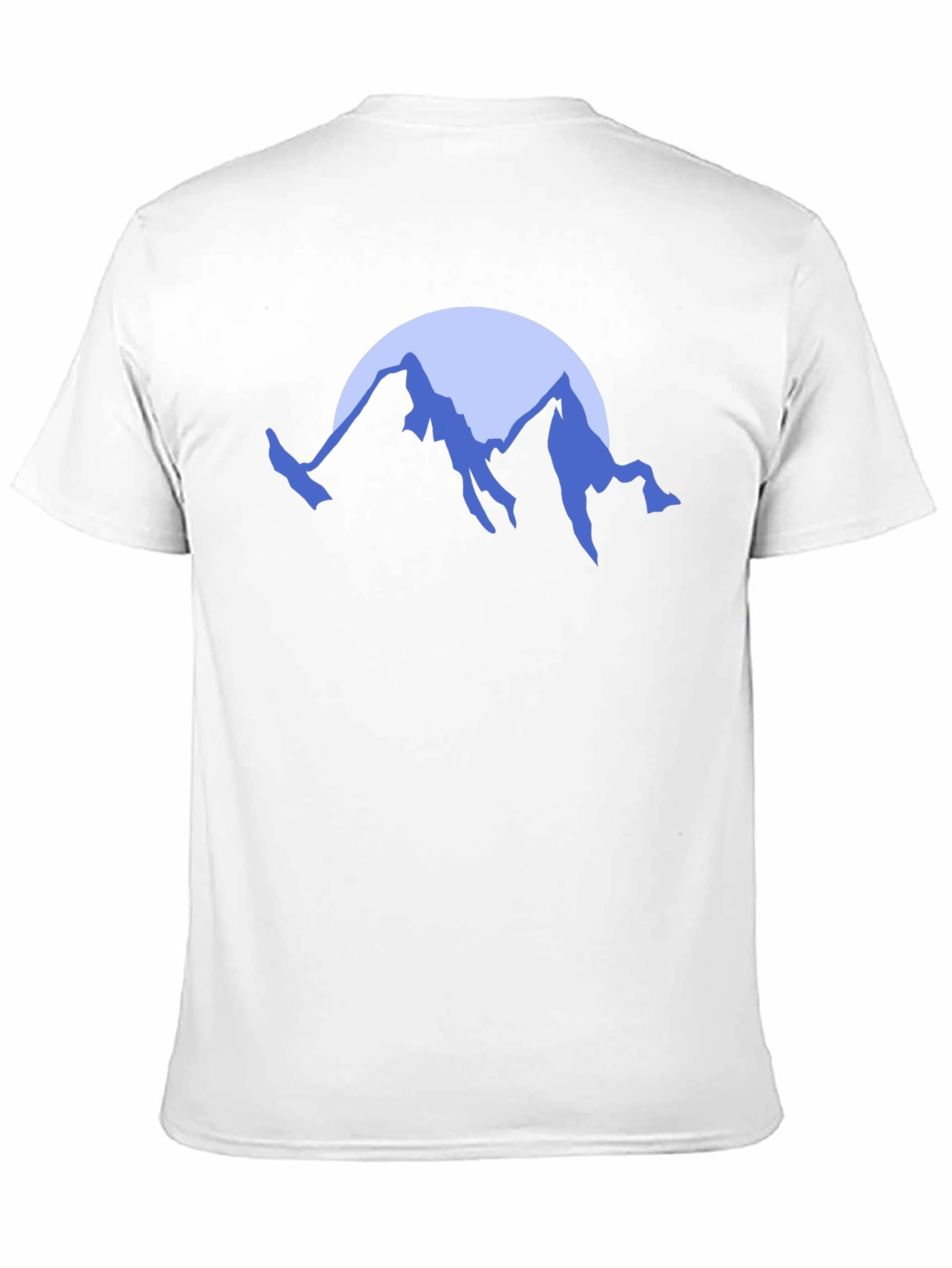 Mountain Moon Graphic Tee - Black Cotton T-Shirt
