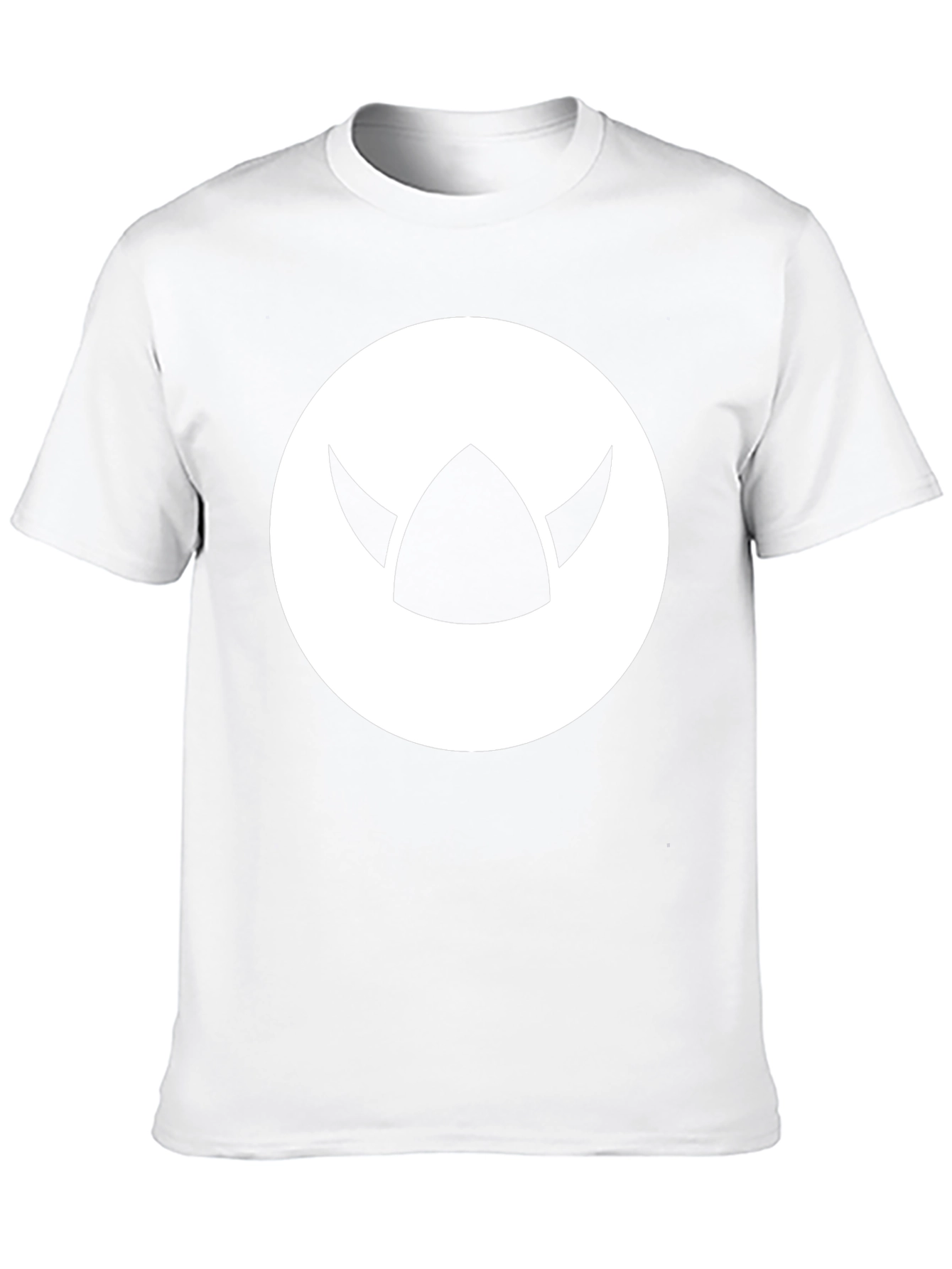 Viking Helmet Graphic Tee - Black Cotton Blend T-Shirt