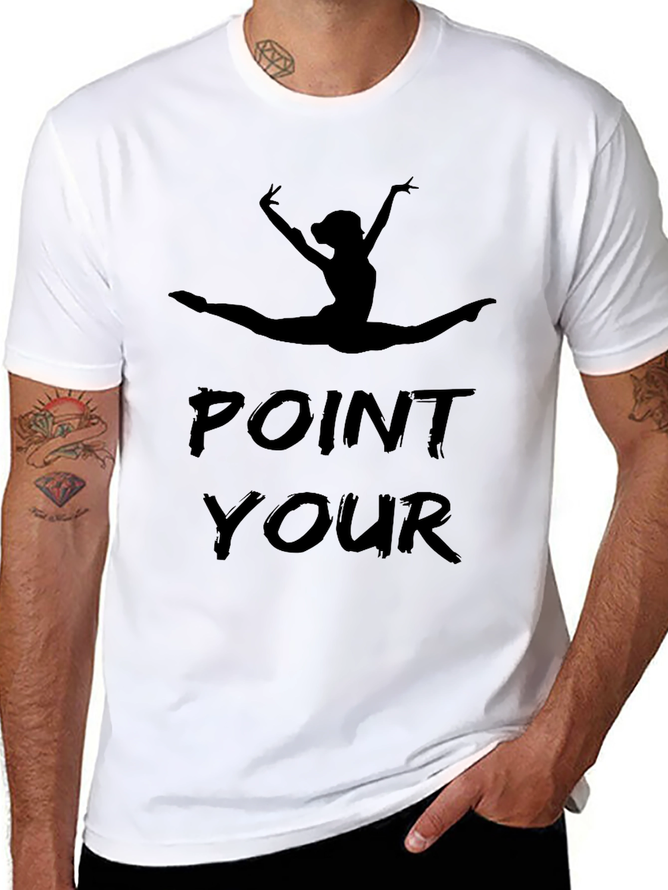 Point Your Toes T-Shirt - Ballerina Graphic Tee