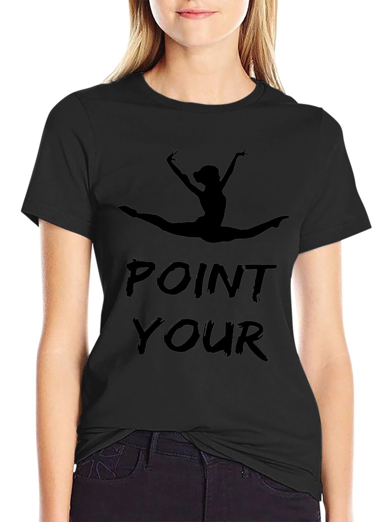 Point Your Toes T-Shirt - Ballerina Graphic Tee