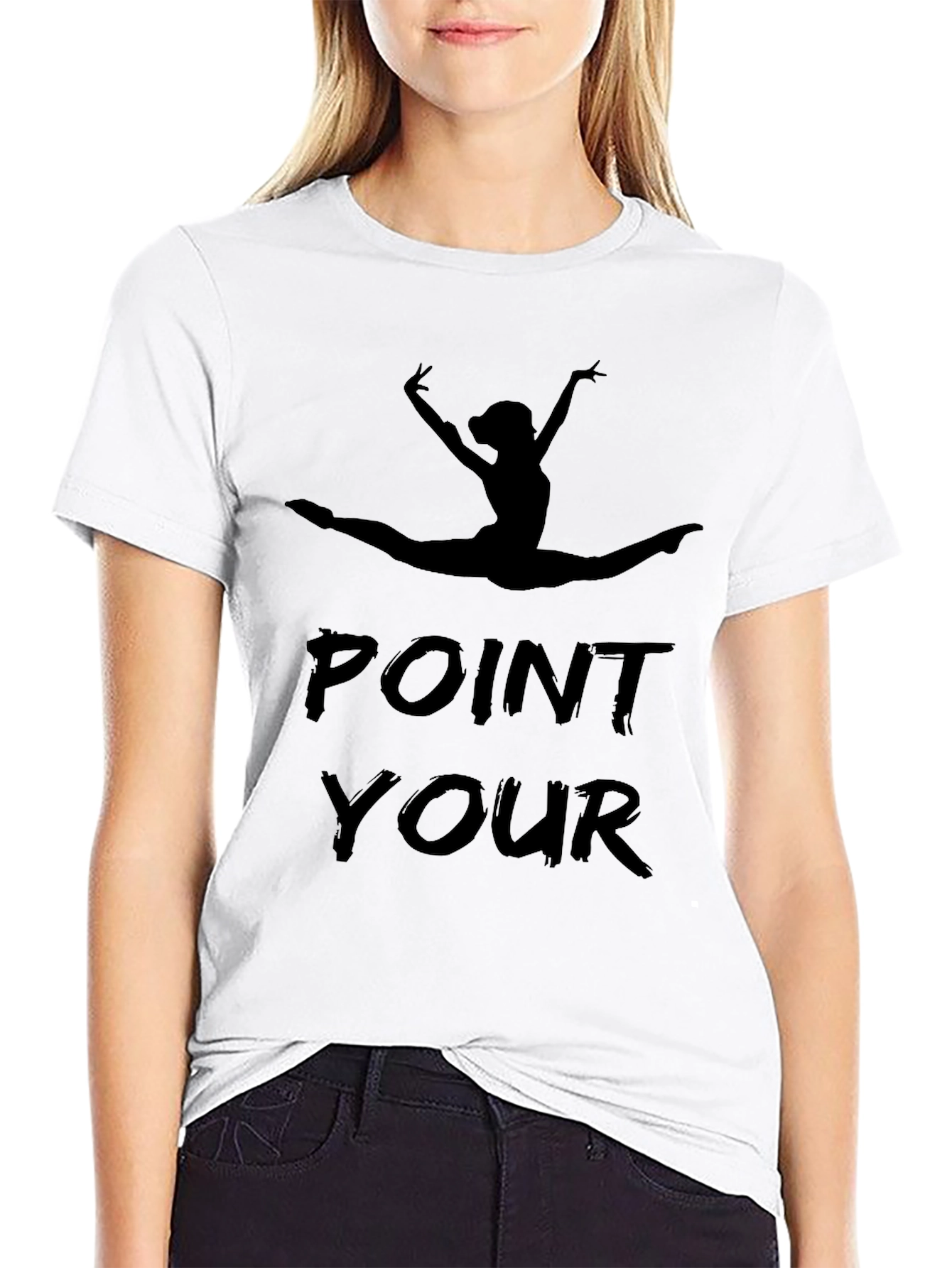 Point Your Toes T-Shirt - Ballerina Graphic Tee