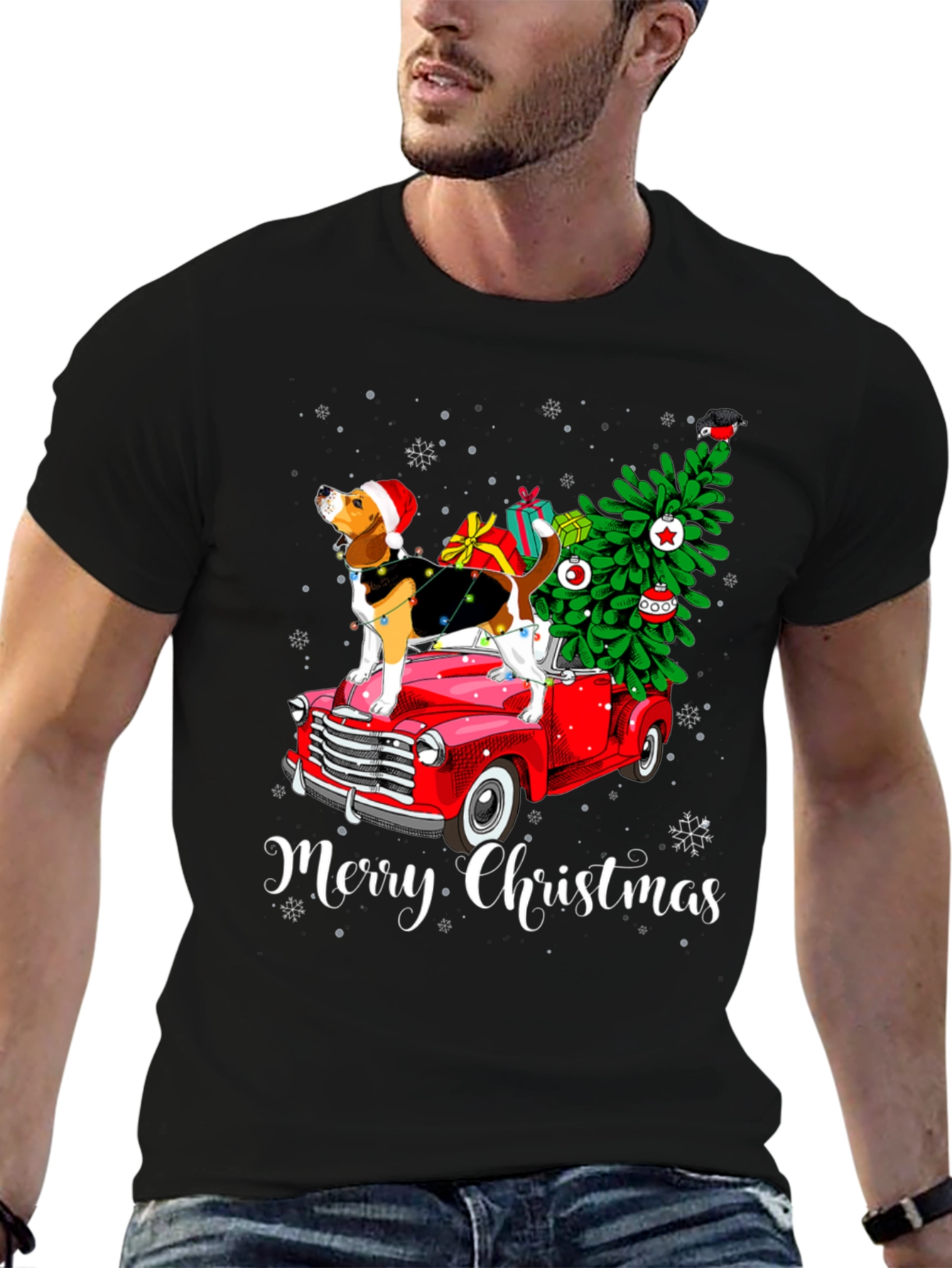 Merry Christmas Dog T-Shirt