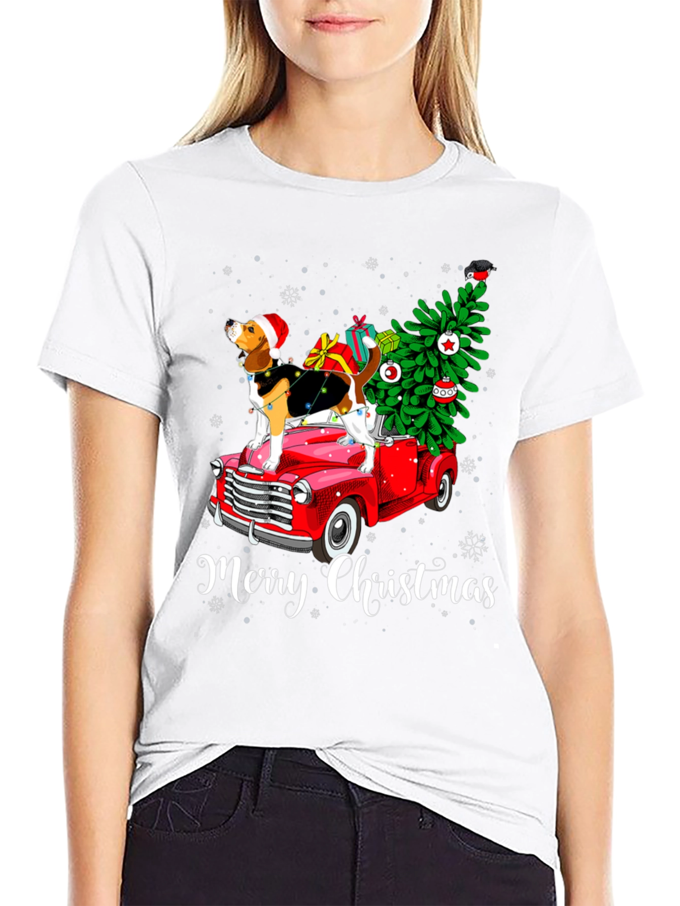 Merry Christmas Dog T-Shirt